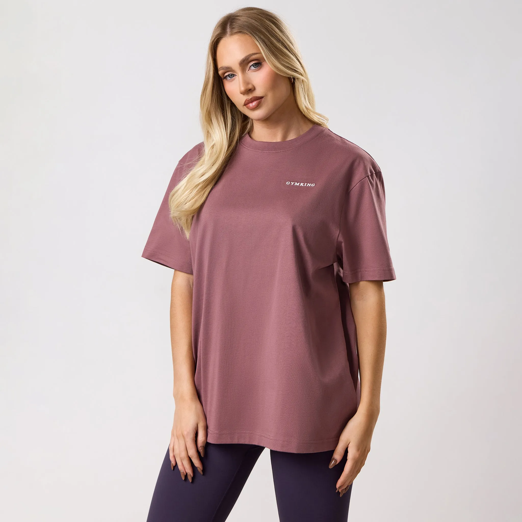 Gym King 365 Boyfriend Tee - Brown Plum sold by The Gym King product image thumbnail 2