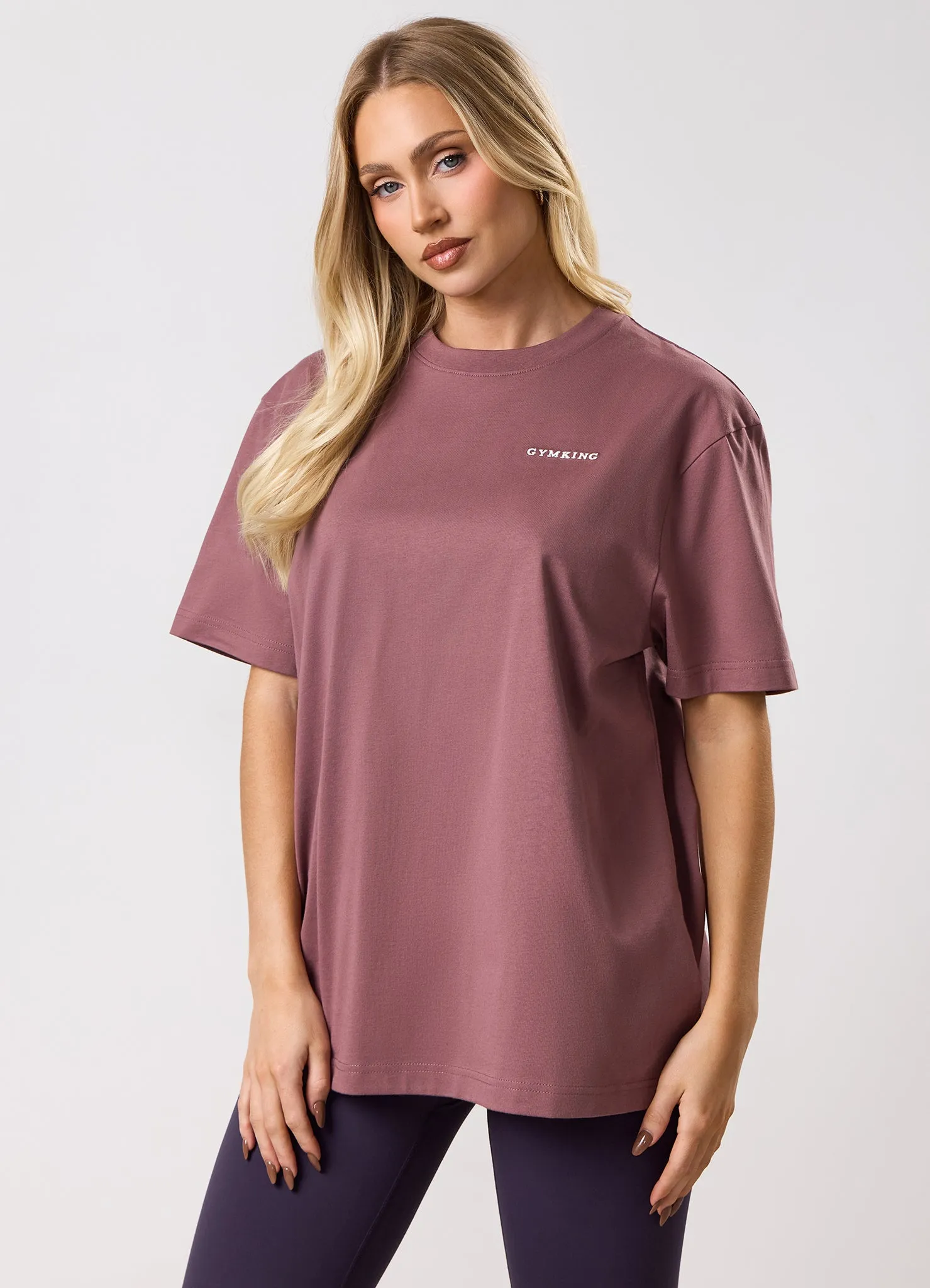 Gym King 365 Boyfriend Tee - Brown Plum sold by The Gym King