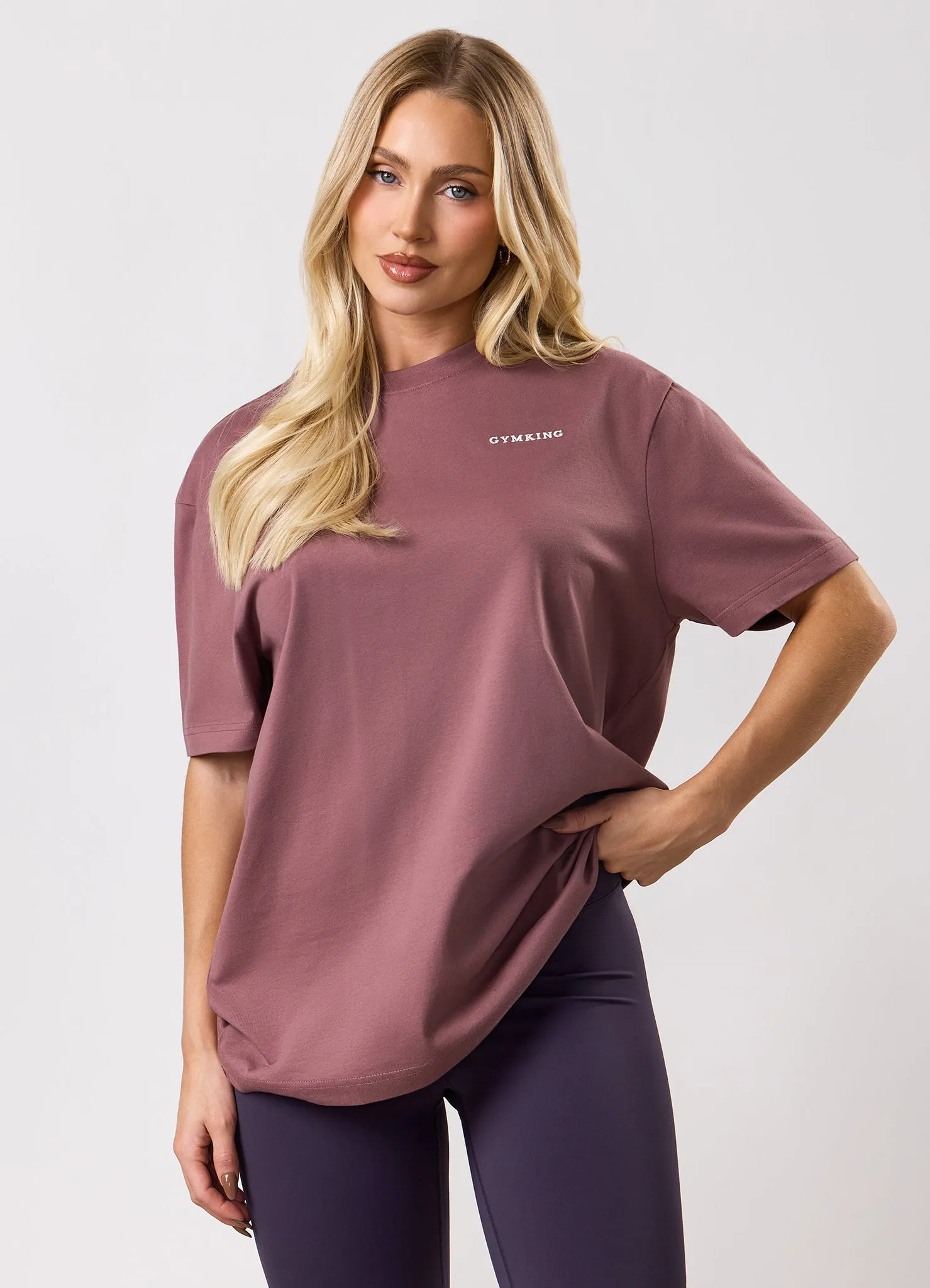 Gym King 365 Boyfriend Tee - Brown Plum sold by The Gym King product image thumbnail 4