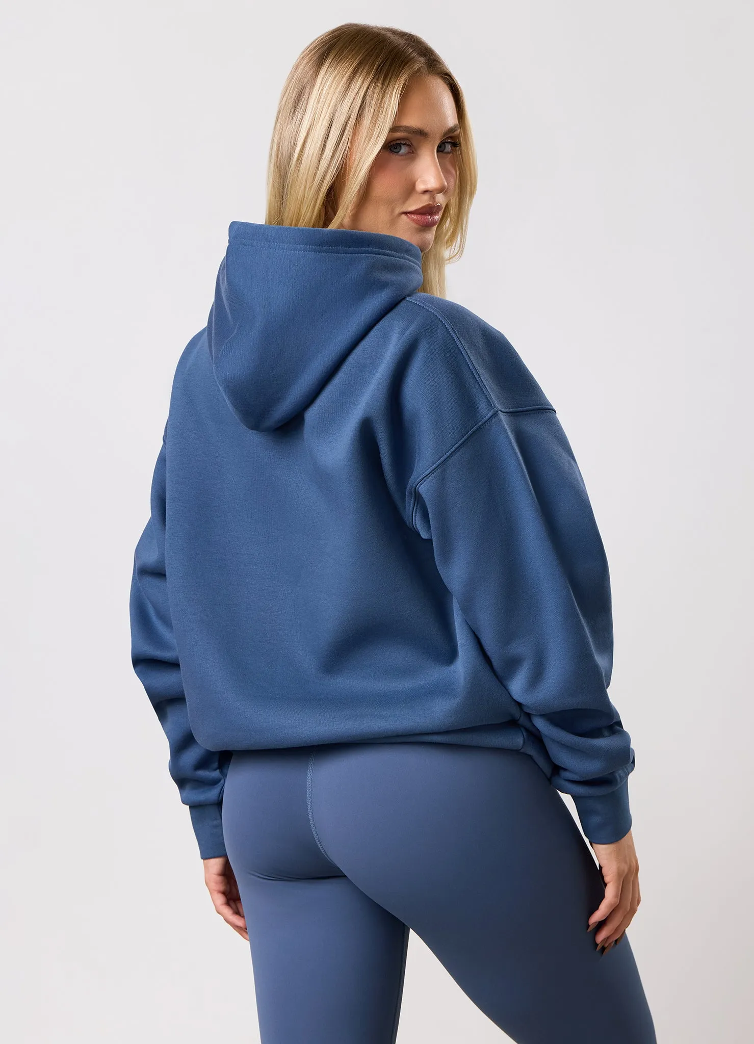 Gym King 365 Relaxed Fit Fleece Hood - Slate Blue sold by The Gym King product image thumbnail 3