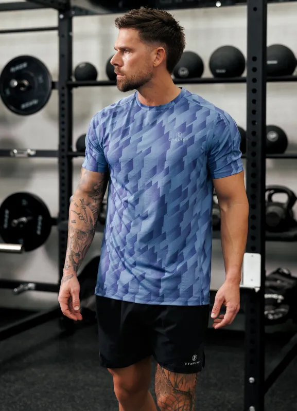 Gym King Power AOP Tee - Blue Jean sold by The Gym King