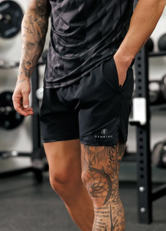 Gym King Power Performance 5" Short - Black sold by The Gym King