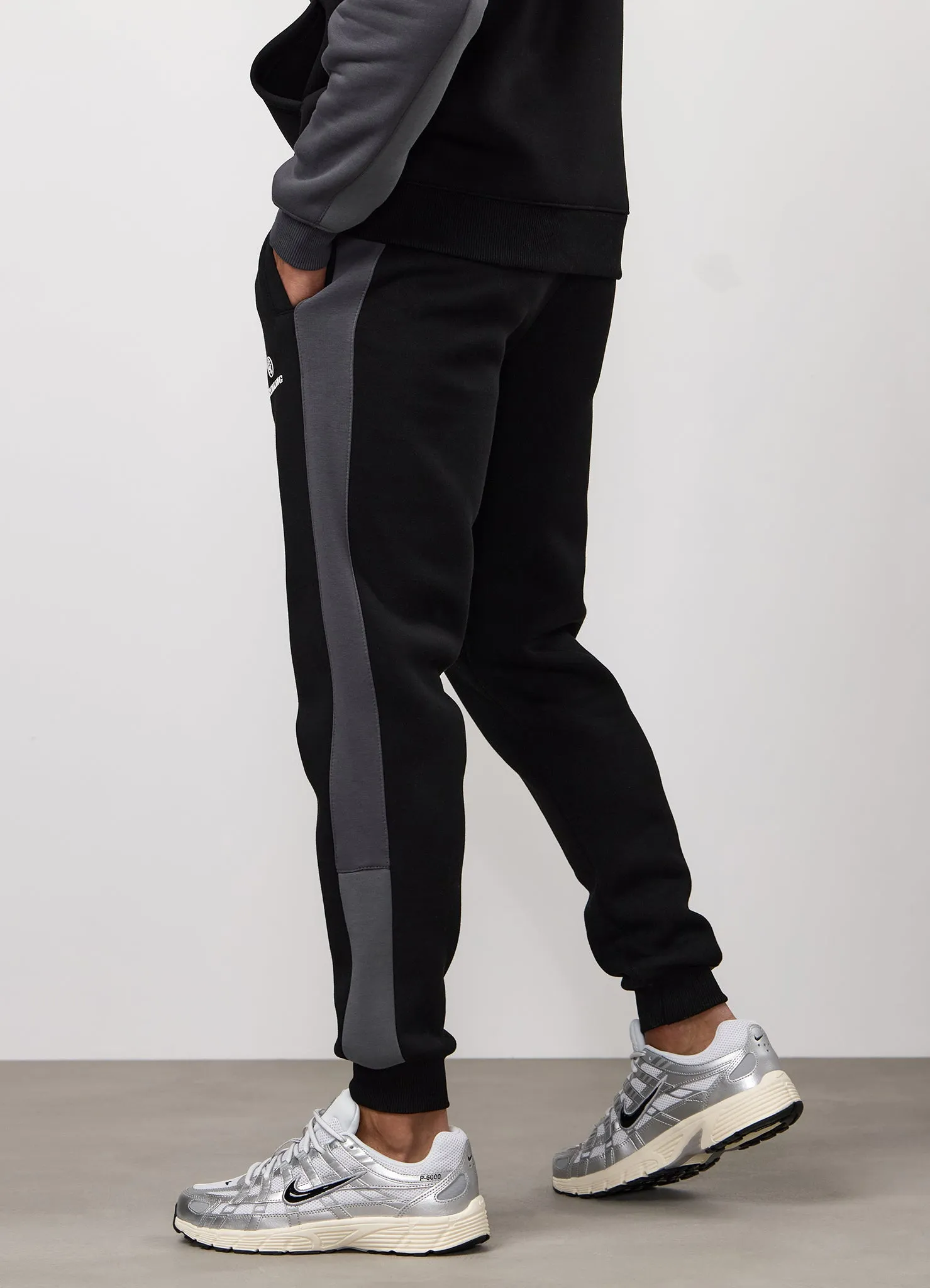 Gym King Power Colour Block Fleece Jogger - Black/Graphite/Gunmetal Grey sold by The Gym King product image thumbnail 3