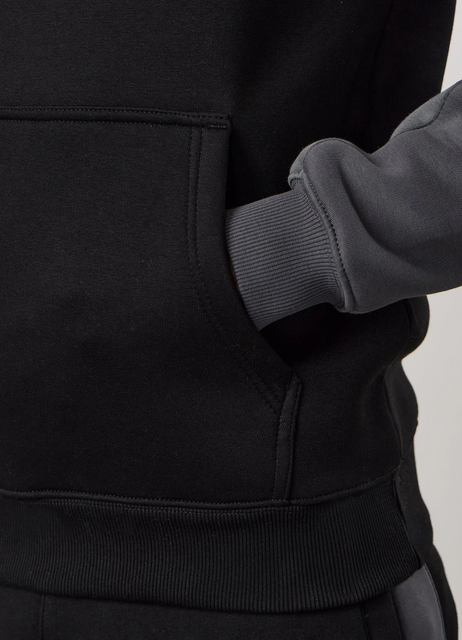 Gym King Power Colour Block Fleece Hood - Black/Graphite/Gunmetal Grey sold by The Gym King product image thumbnail 5