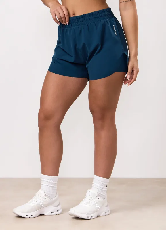 Gym King Dynamic 2-In-1 Short - Oil Blue sold by The Gym King