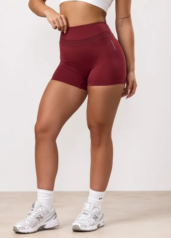 Gym King Dynamic Mesh Panel Short - Ruby Red made by The Gym King