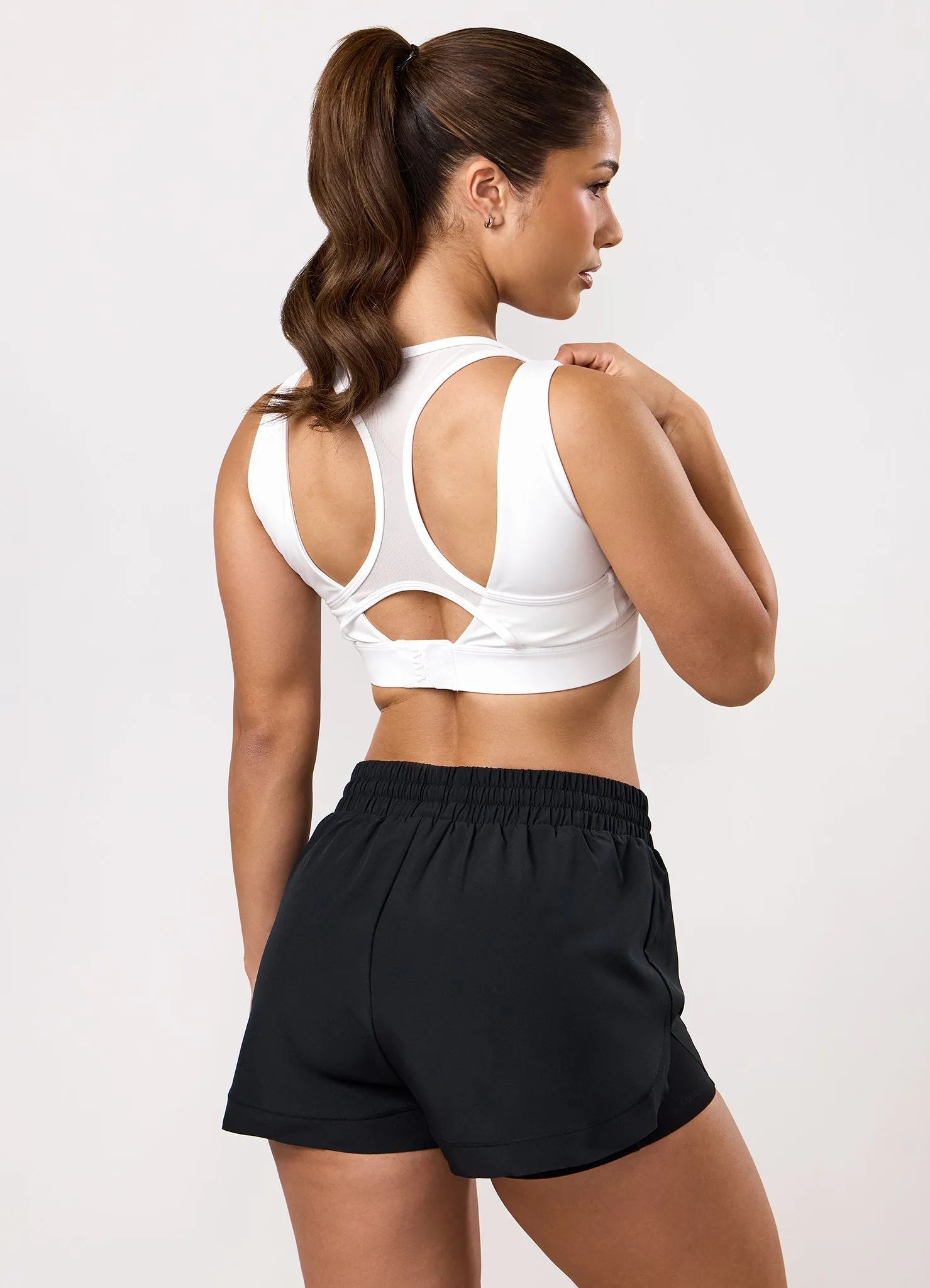 Gym King Dynamic Mesh Medium Support Bra - White sold by The Gym King product image thumbnail 3