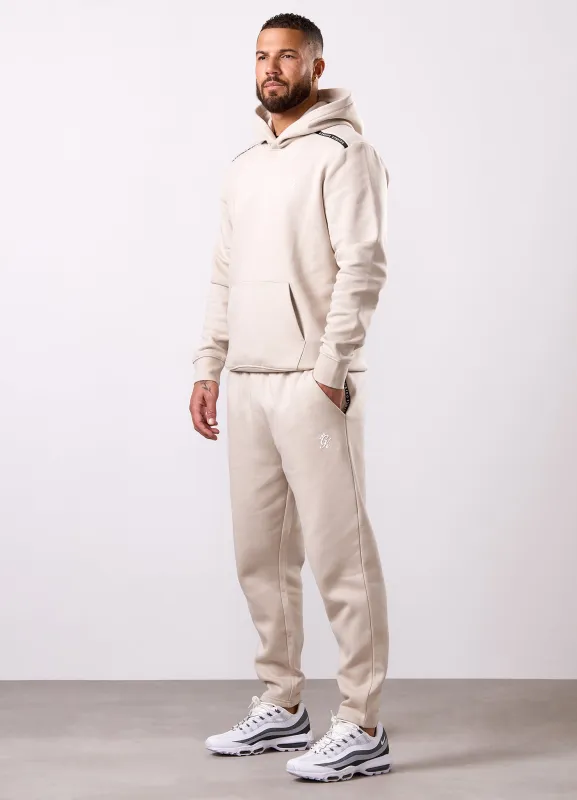 Gym King Taped Fleece Tracksuit - Light Stone sold by The Gym King