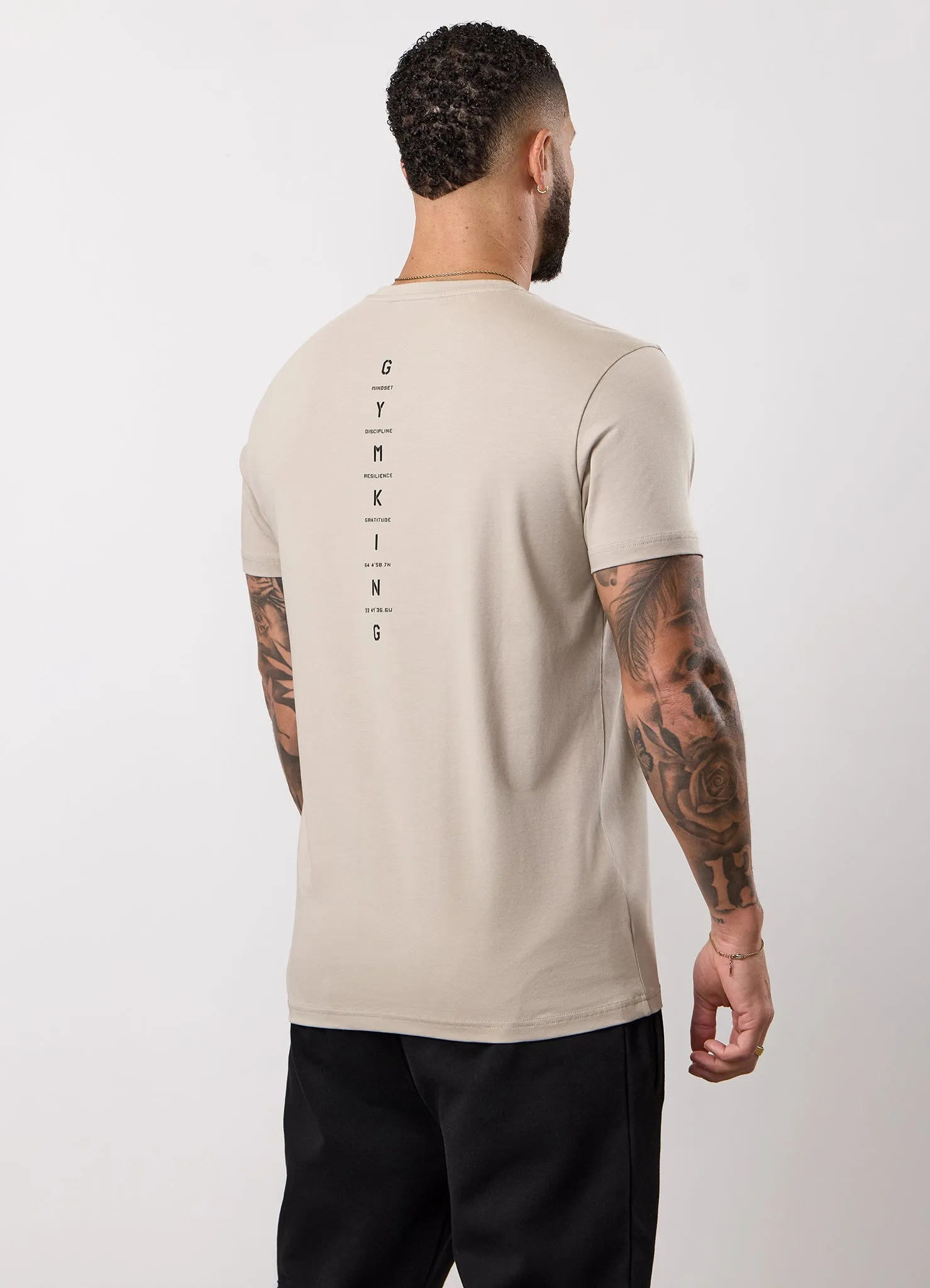 Gym King Stoic Krafla Jersey Tee - Sand Stone sold by The Gym King