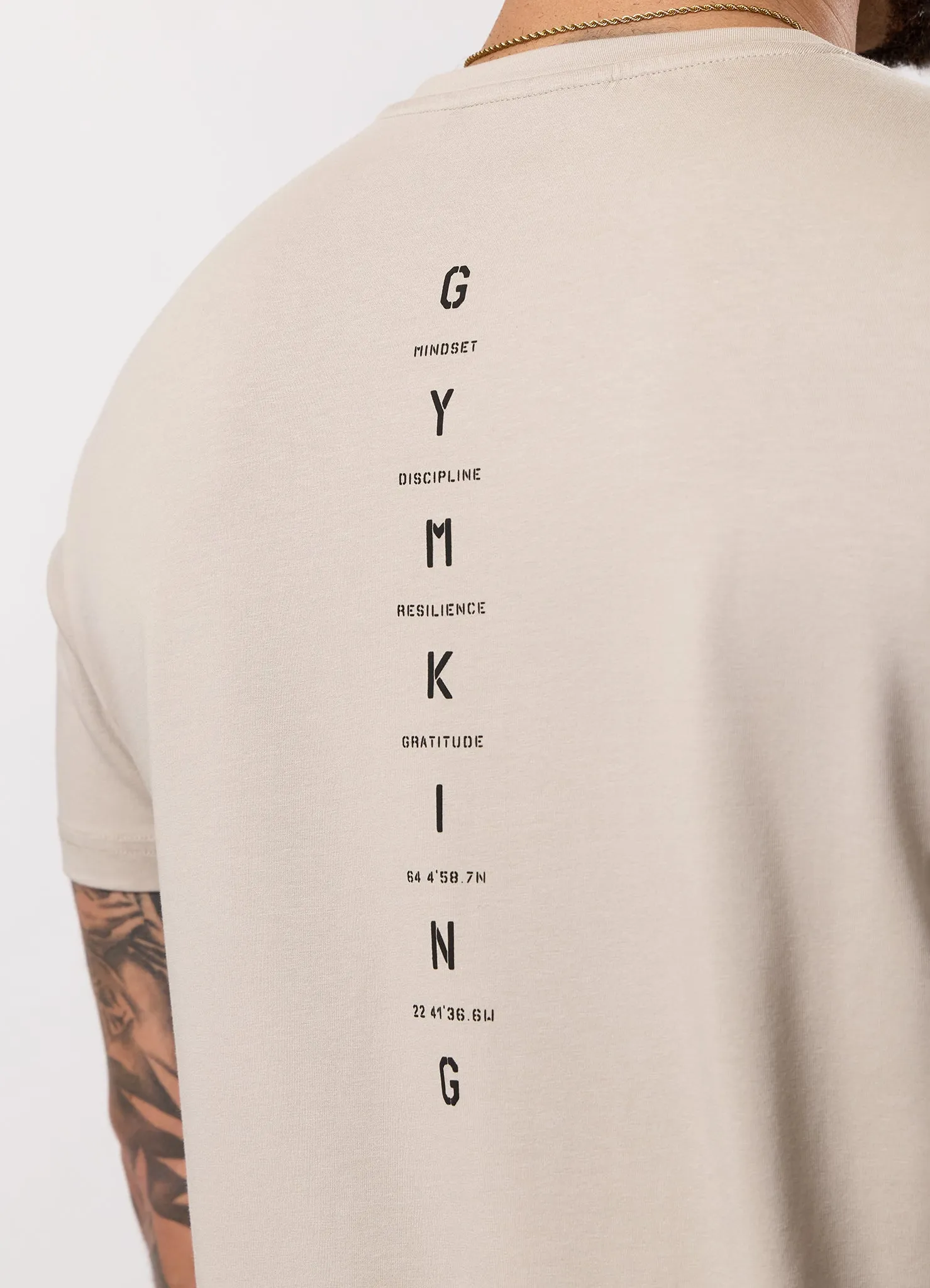 Gym King Stoic Krafla Jersey Tee - Sand Stone sold by The Gym King product image thumbnail 5