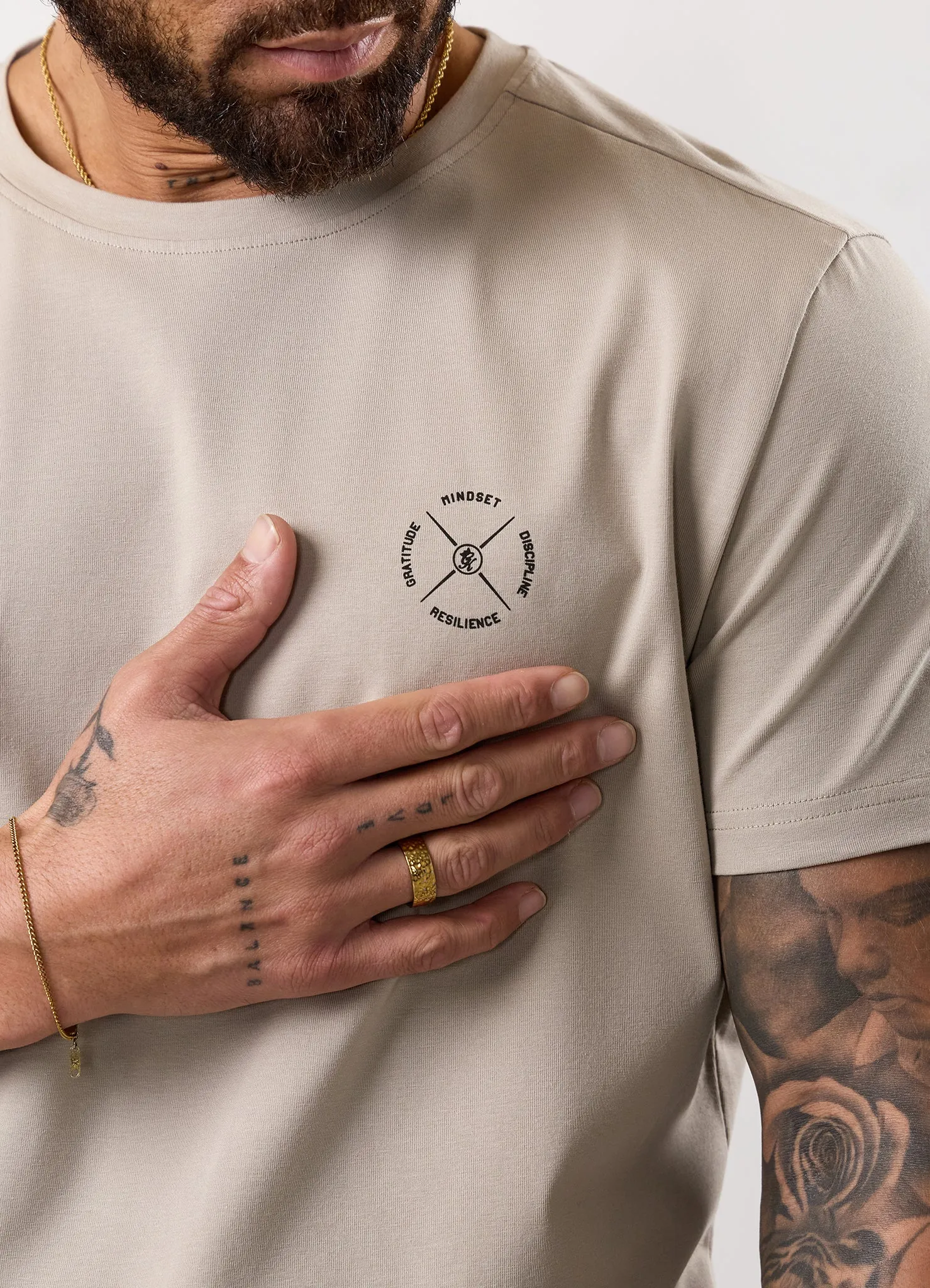 Gym King Stoic Krafla Jersey Tee - Sand Stone sold by The Gym King product image thumbnail 3