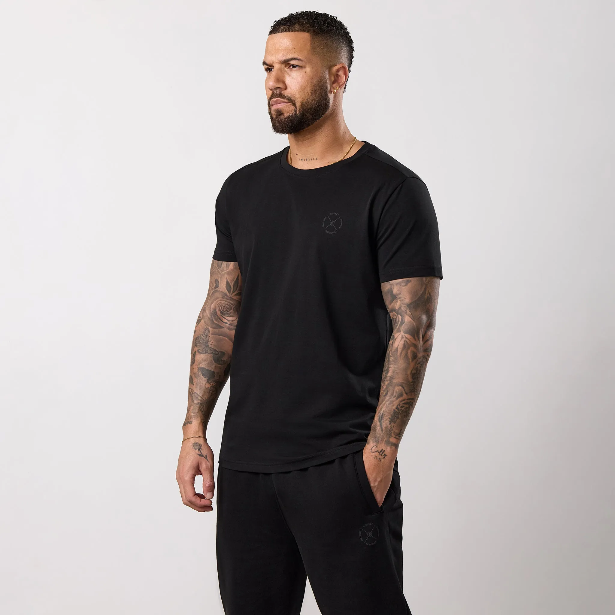 Gym King Stoic Hekla Jersey Tee - Volcanic Black sold by The Gym King product image thumbnail 2
