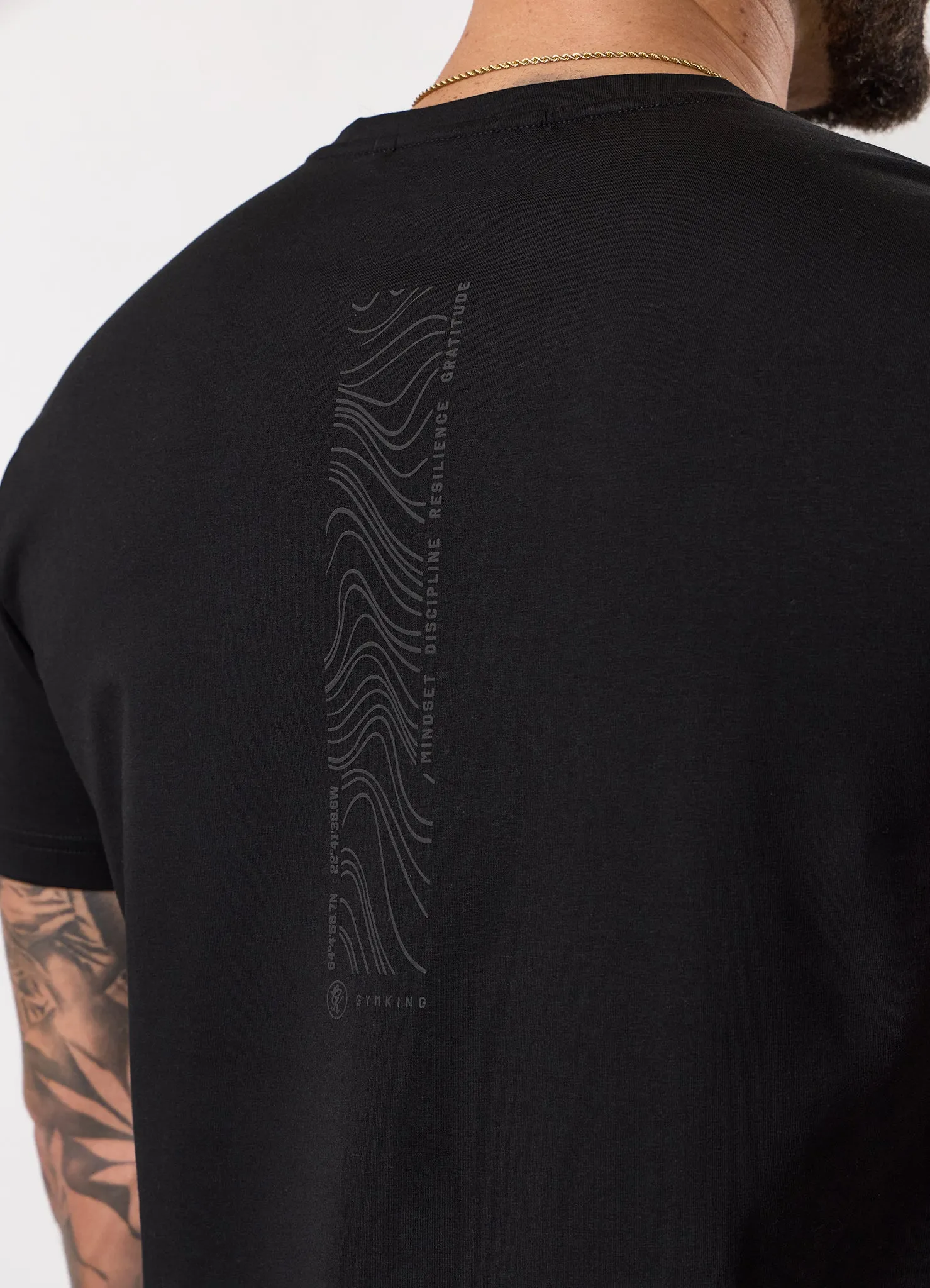 Gym King Stoic Hekla Jersey Tee - Volcanic Black sold by The Gym King product image thumbnail 4