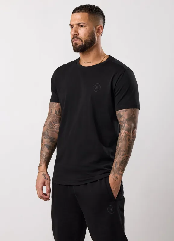 Gym King Stoic Hekla Jersey Tee - Volcanic Black made by The Gym King