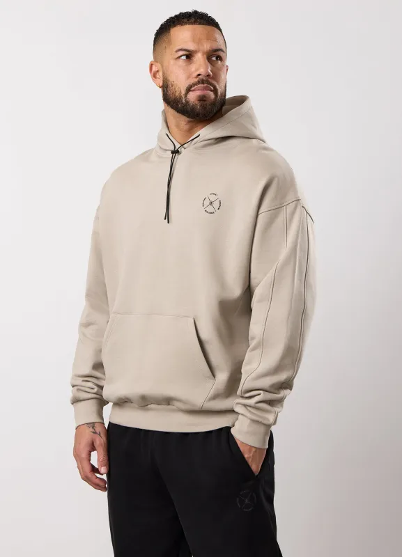 Gym King Stoic Krafla Loopback Hood - Sand Stone sold by The Gym King