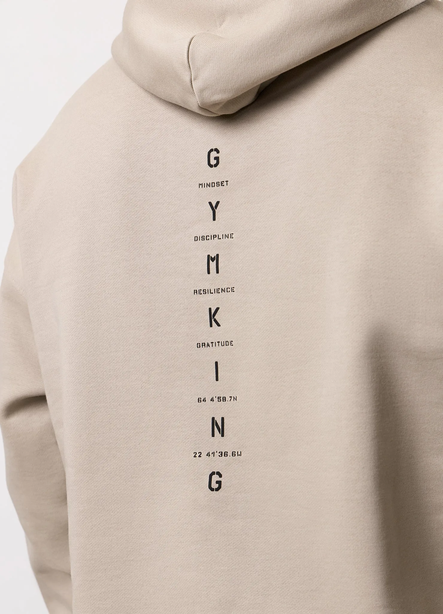 Gym King Stoic Krafla Loopback Hood - Sand Stone sold by The Gym King product image thumbnail 3