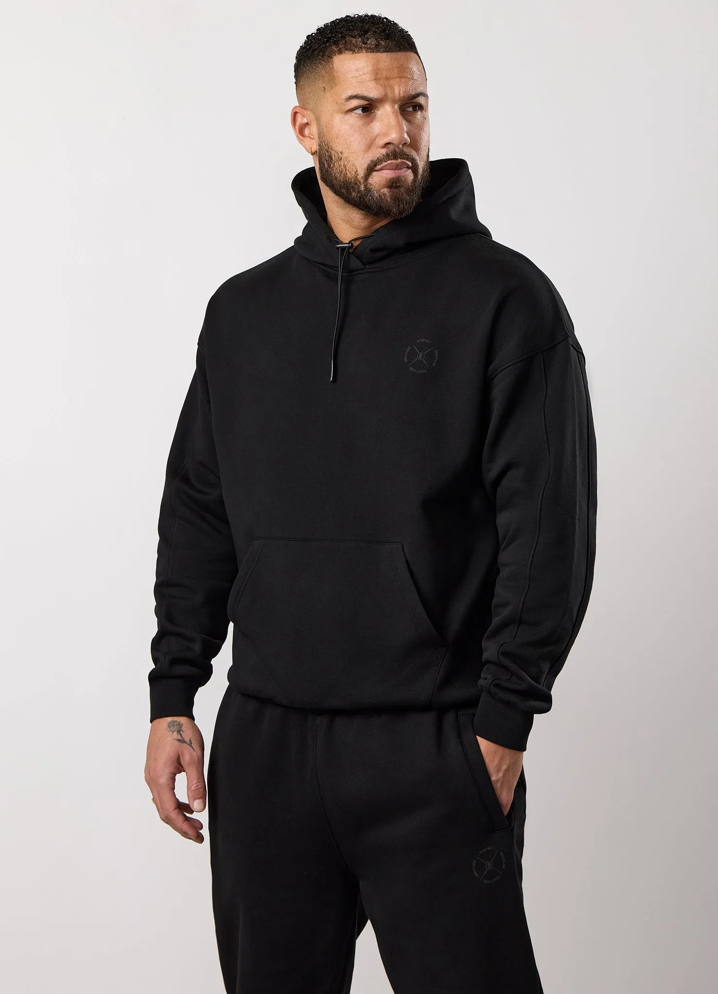 Gym King Stoic Esja Loopback Hood - Volcanic Black sold by The Gym King