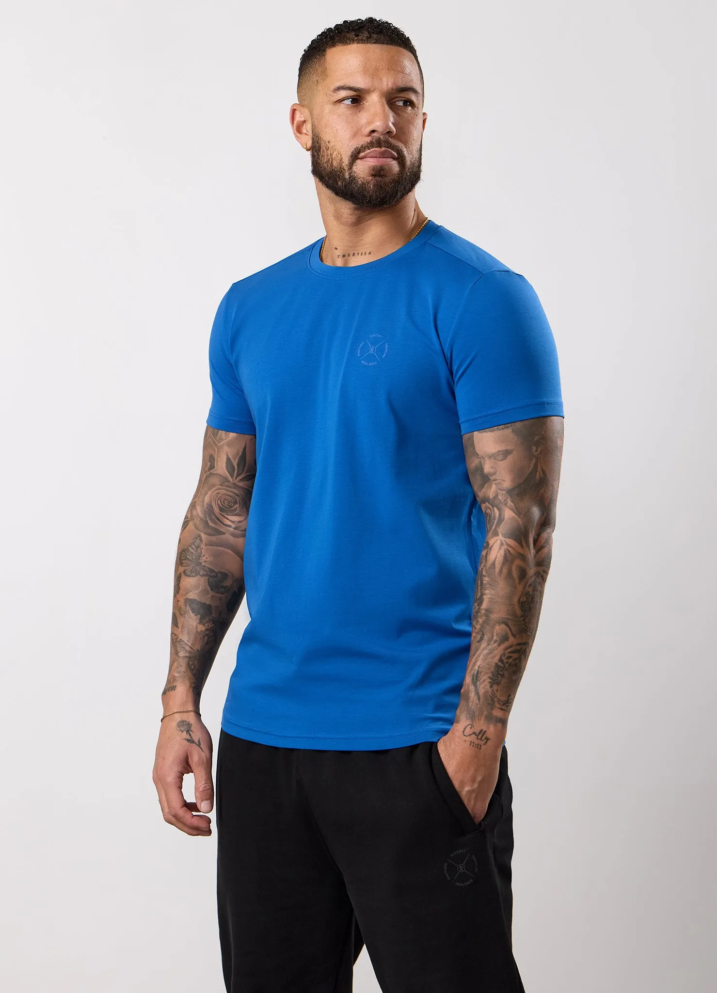 Gym King Stoic Hekla Jersey Tee - Icelandic Blue sold by The Gym King product image thumbnail 3
