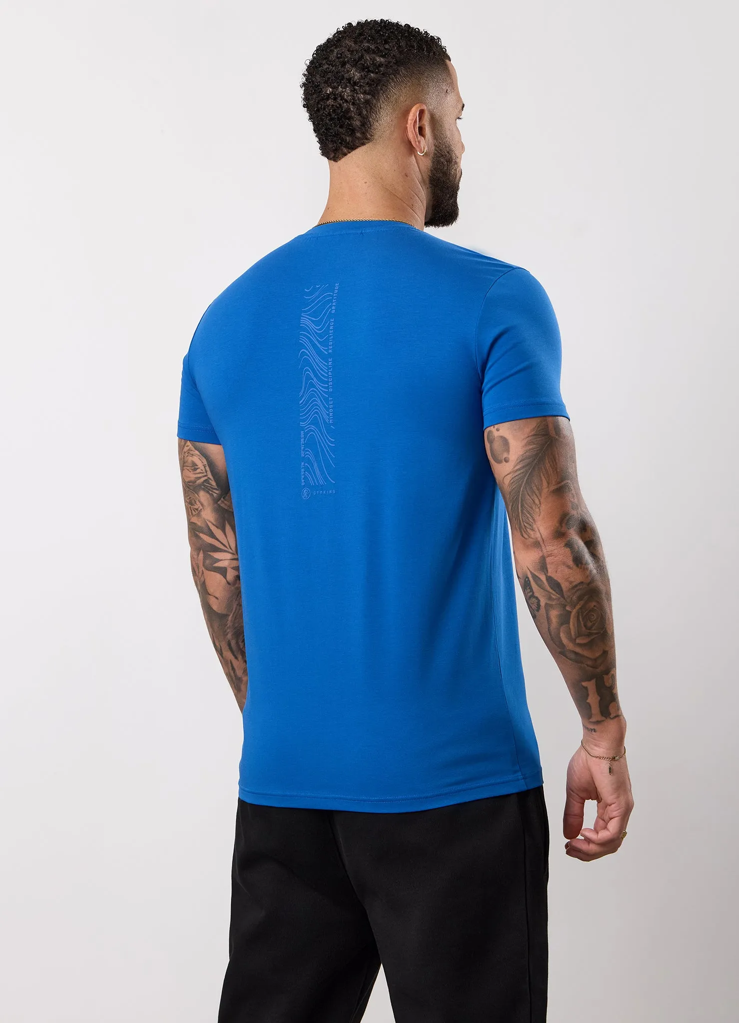Gym King Stoic Hekla Jersey Tee - Icelandic Blue sold by The Gym King product image thumbnail 4