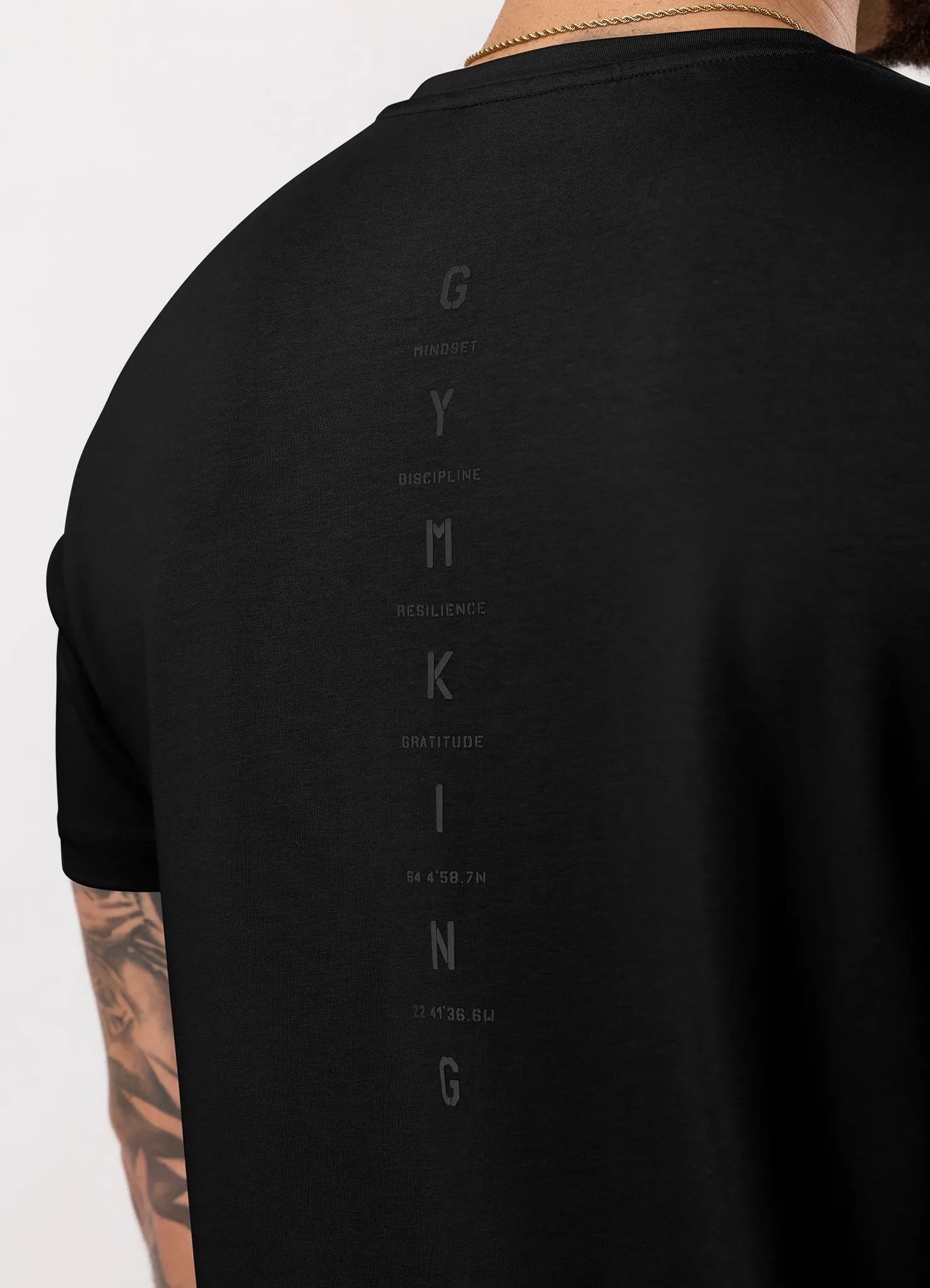 Gym King Stoic Krafla Jersey Tee - Volcanic Black sold by The Gym King product image thumbnail 5