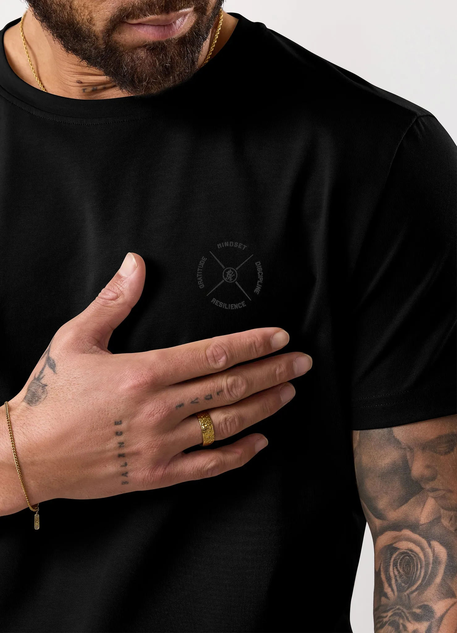 Gym King Stoic Krafla Jersey Tee - Volcanic Black sold by The Gym King product image thumbnail 4