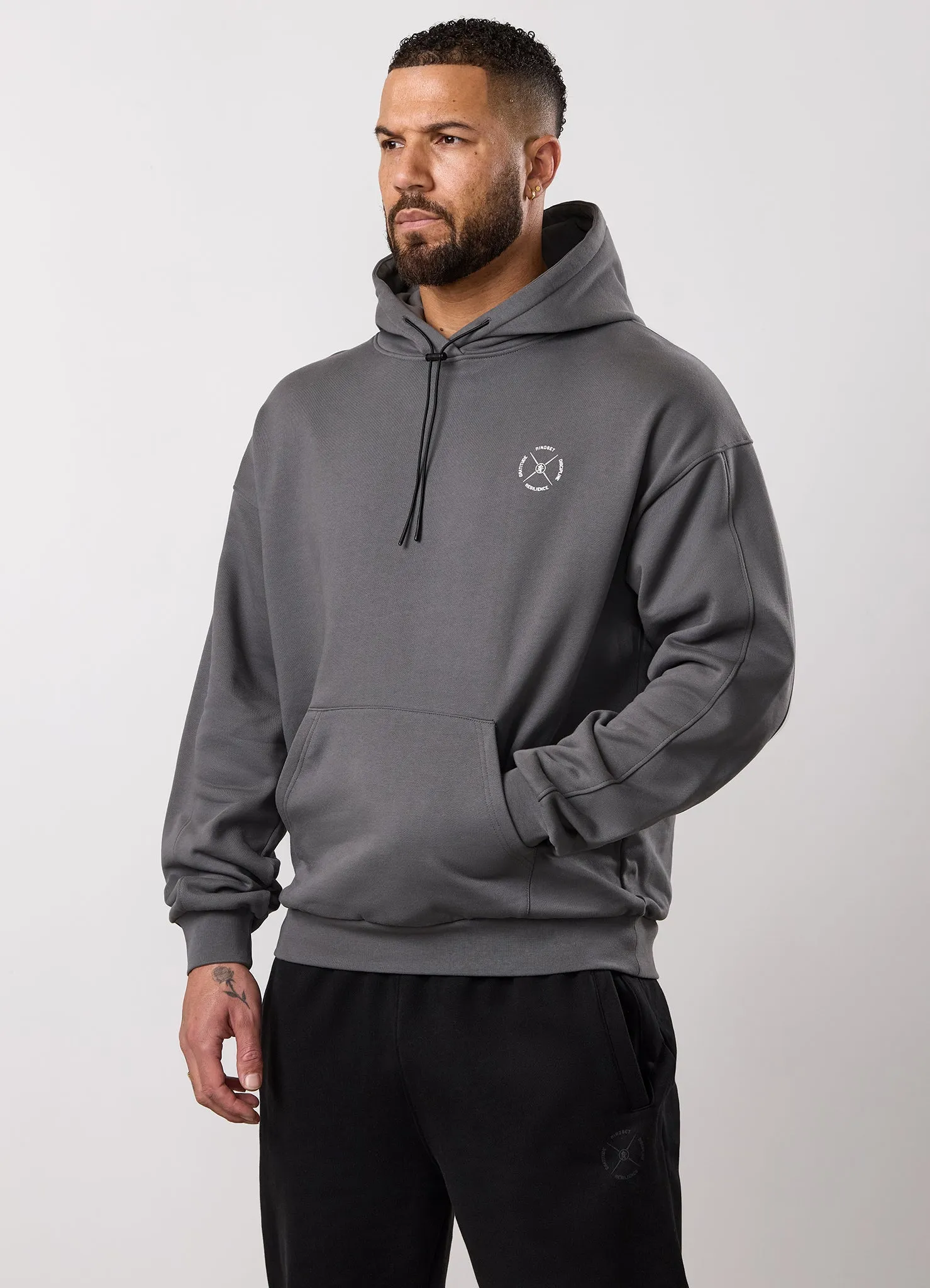 Gym King Stoic Esja Loopback Hood - Fossil Grey sold by The Gym King product image thumbnail 4