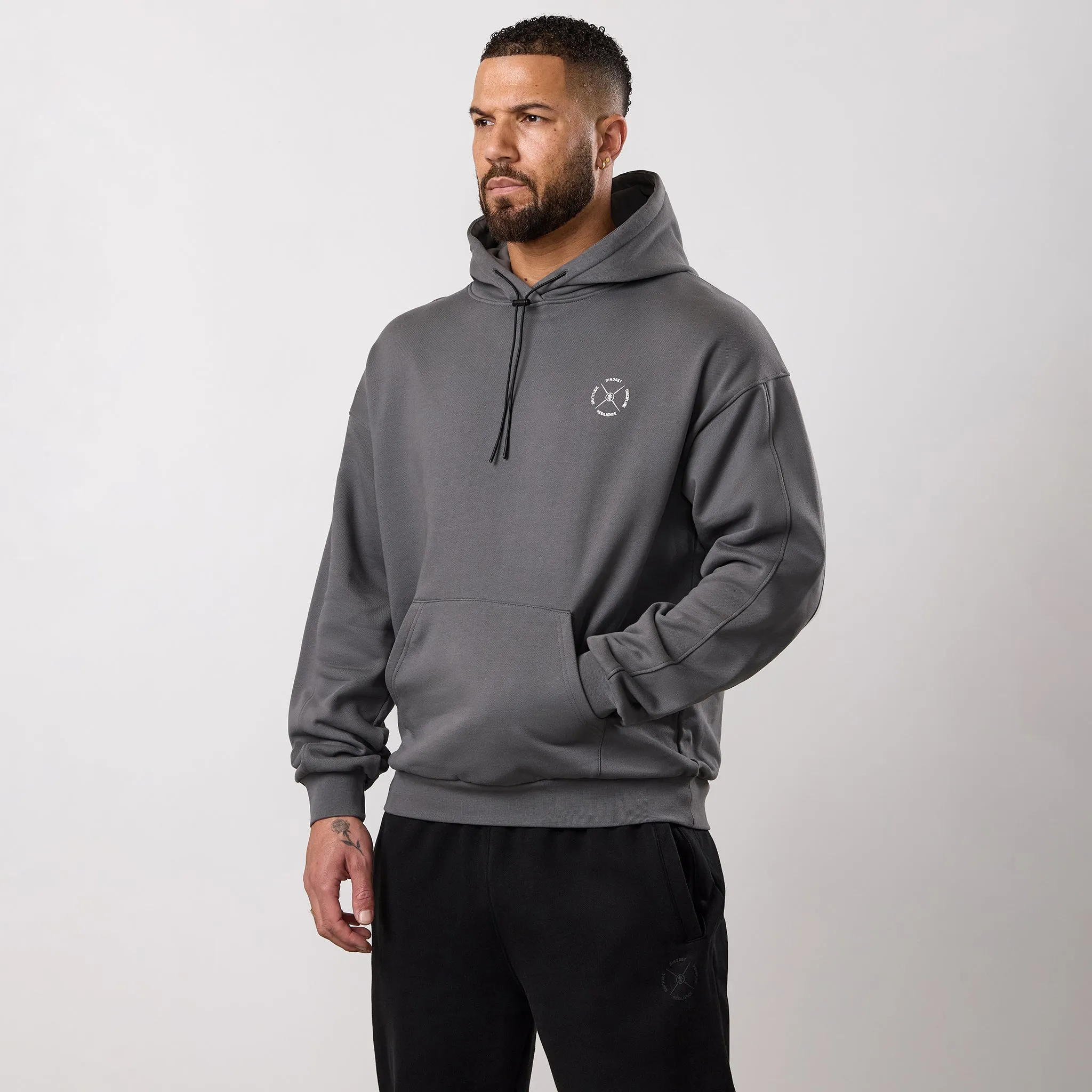 Gym King Stoic Esja Loopback Hood - Fossil Grey sold by The Gym King product image thumbnail 2