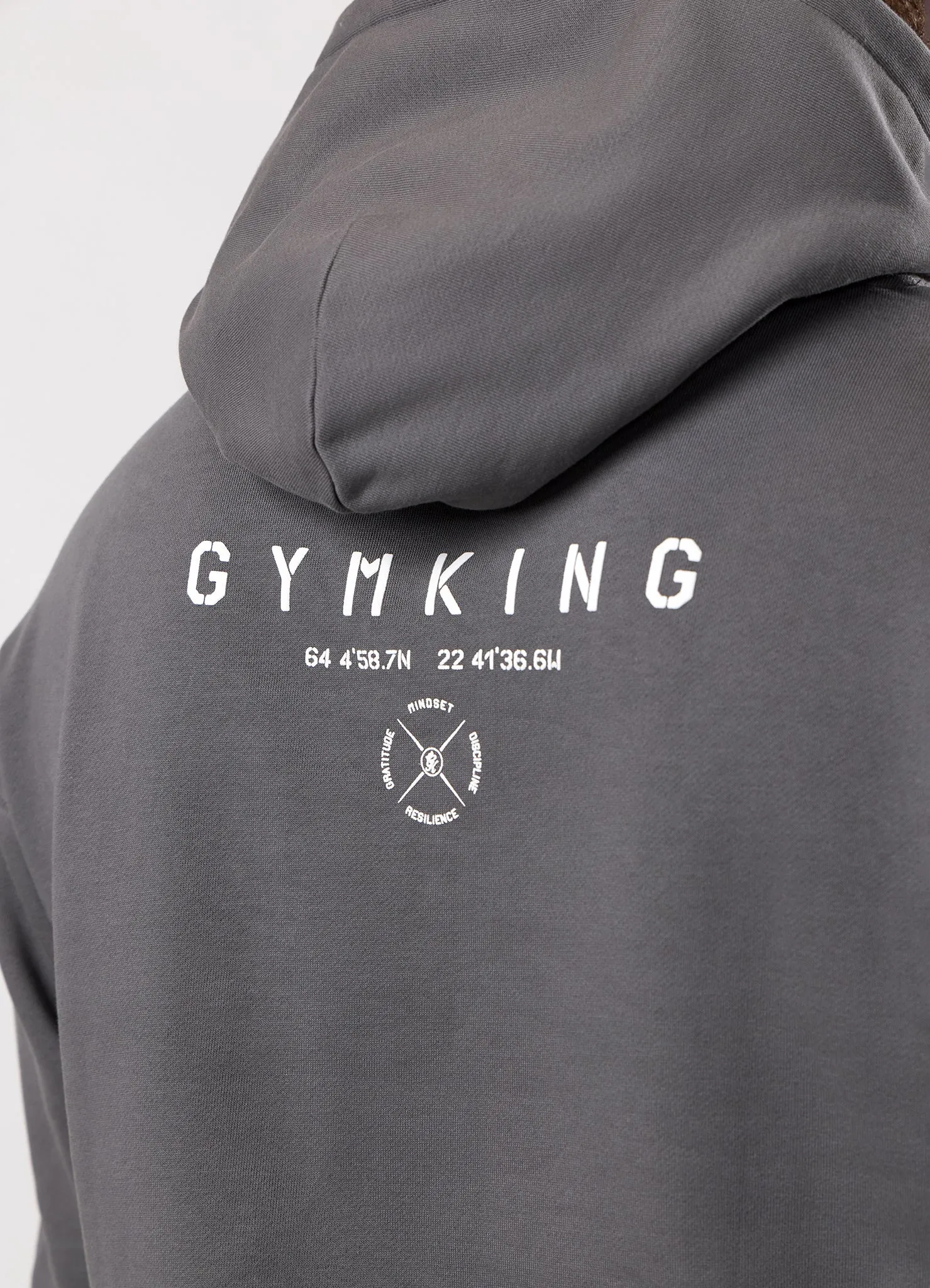 Gym King Stoic Esja Loopback Hood - Fossil Grey sold by The Gym King product image thumbnail 5