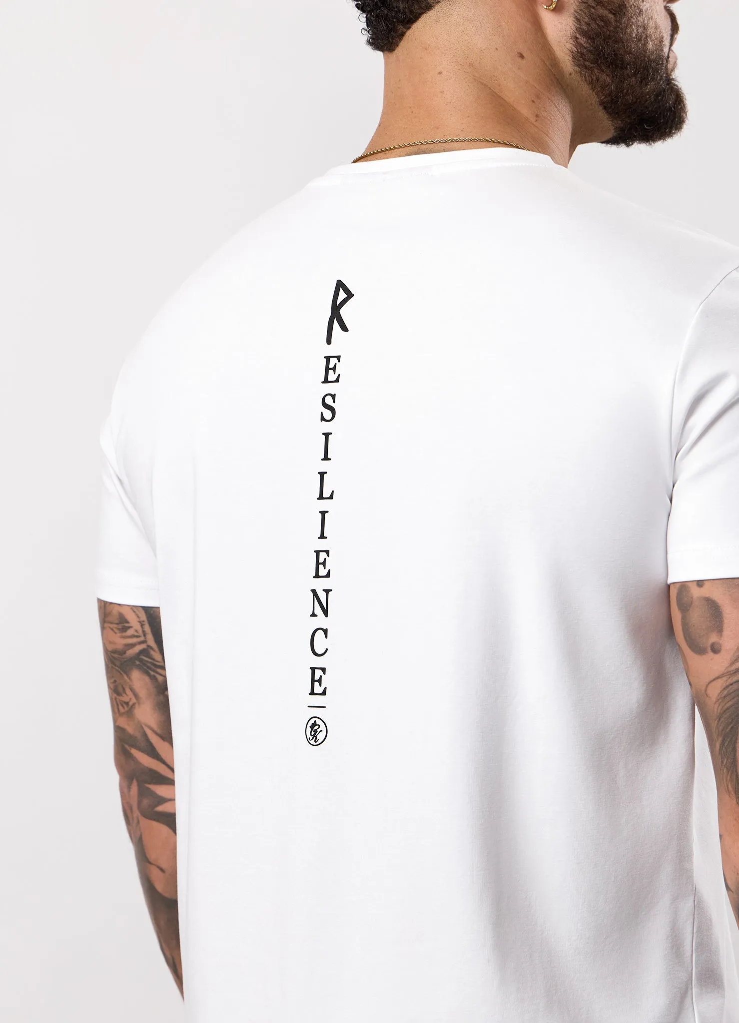 Gym King Stoic Resilience Tee - White sold by The Gym King product image thumbnail 5