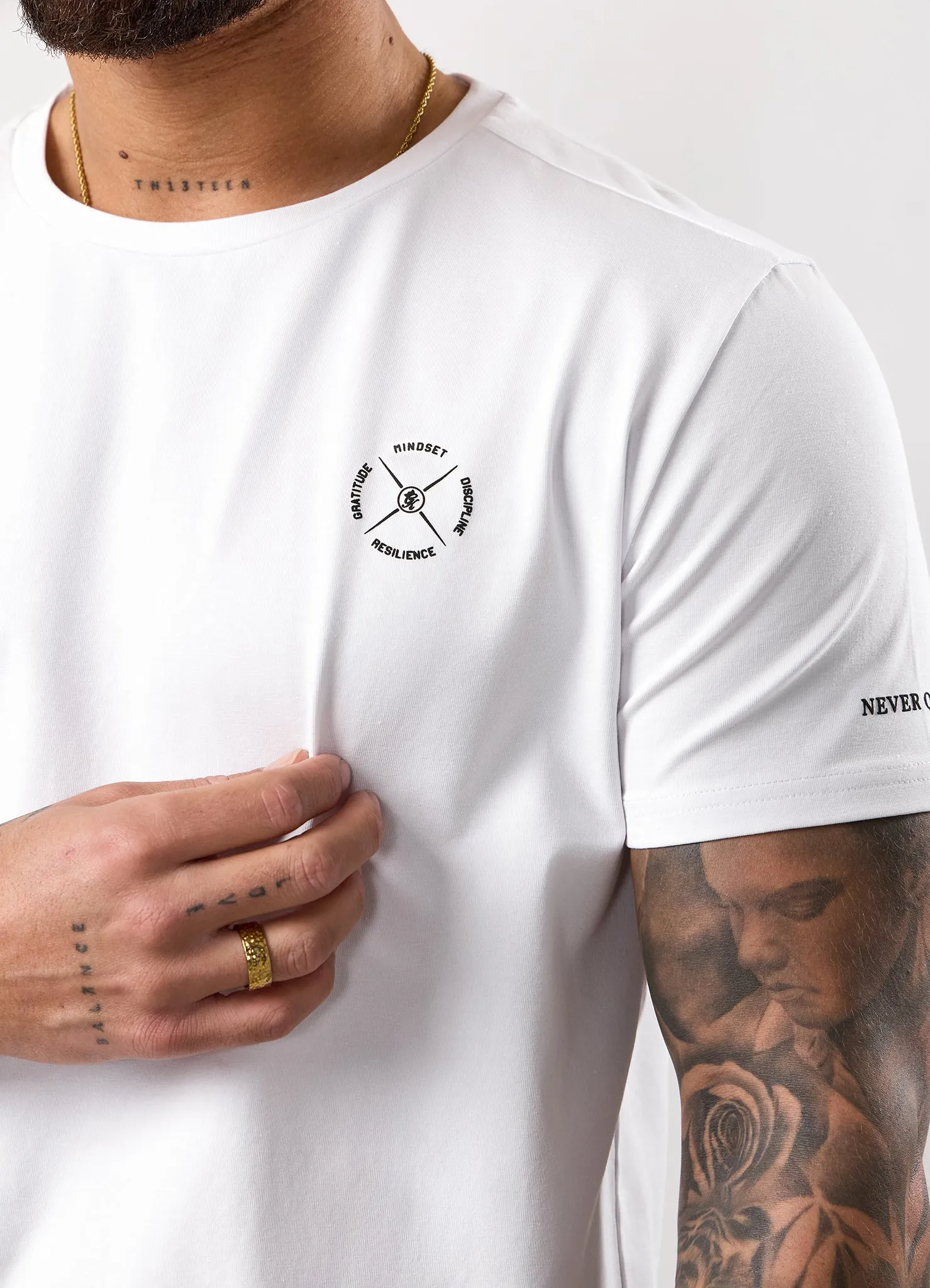 Gym King Stoic Resilience Tee - White sold by The Gym King product image thumbnail 3
