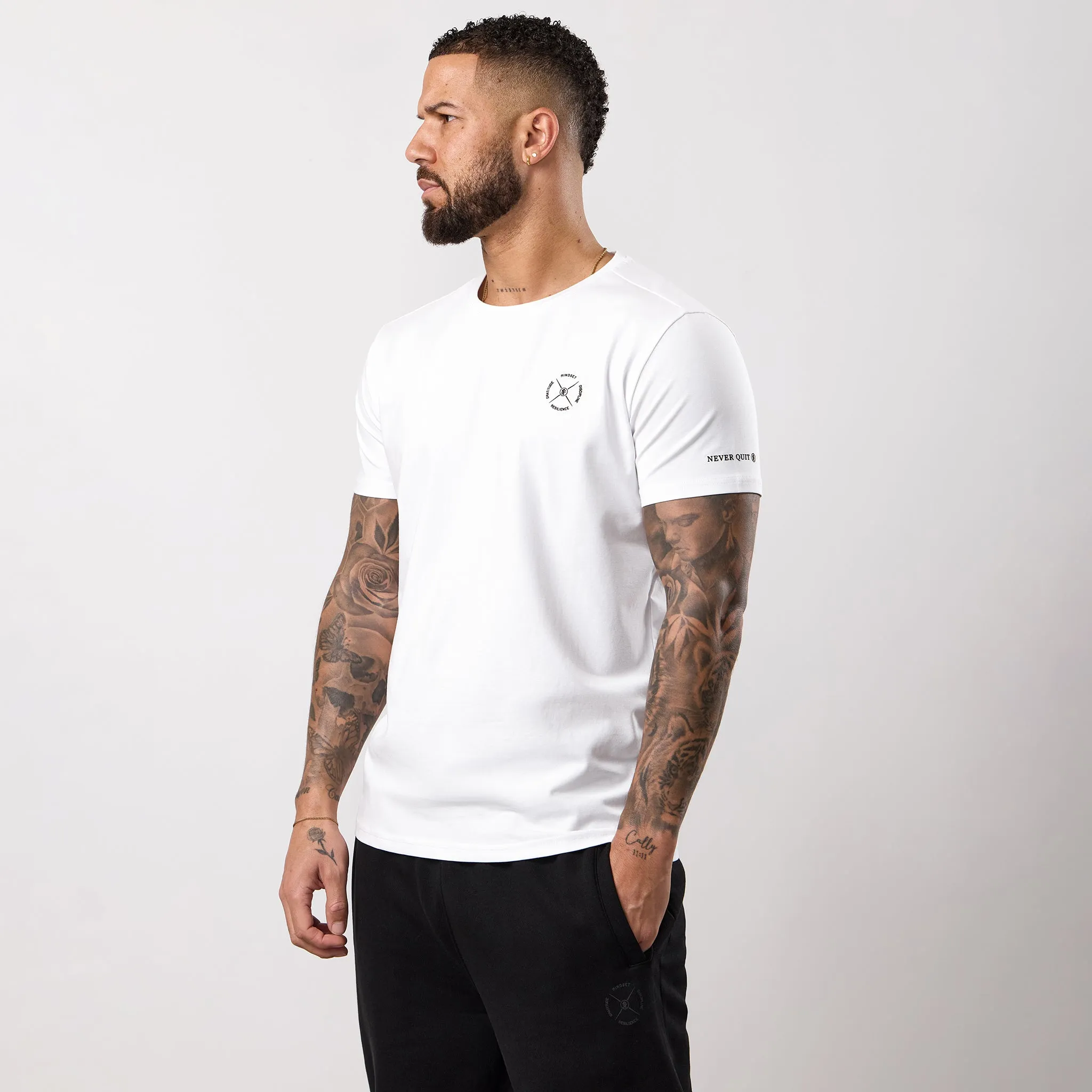 Gym King Stoic Resilience Tee - White sold by The Gym King product image thumbnail 2