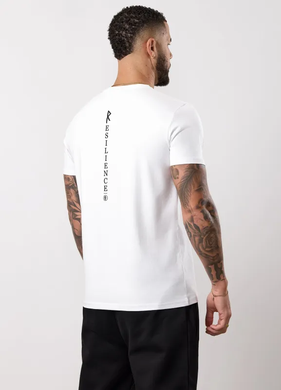 Gym King Stoic Resilience Tee - White sold by The Gym King