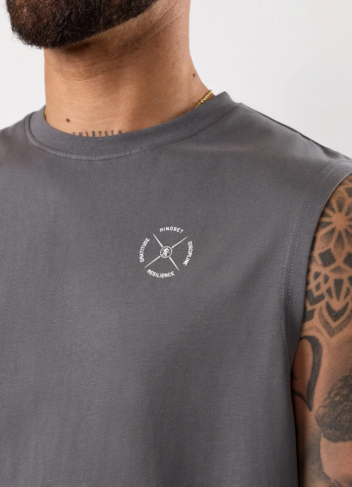 Gym King Stoic Esja Jersey Tank - Fossil Grey sold by The Gym King product image thumbnail 5