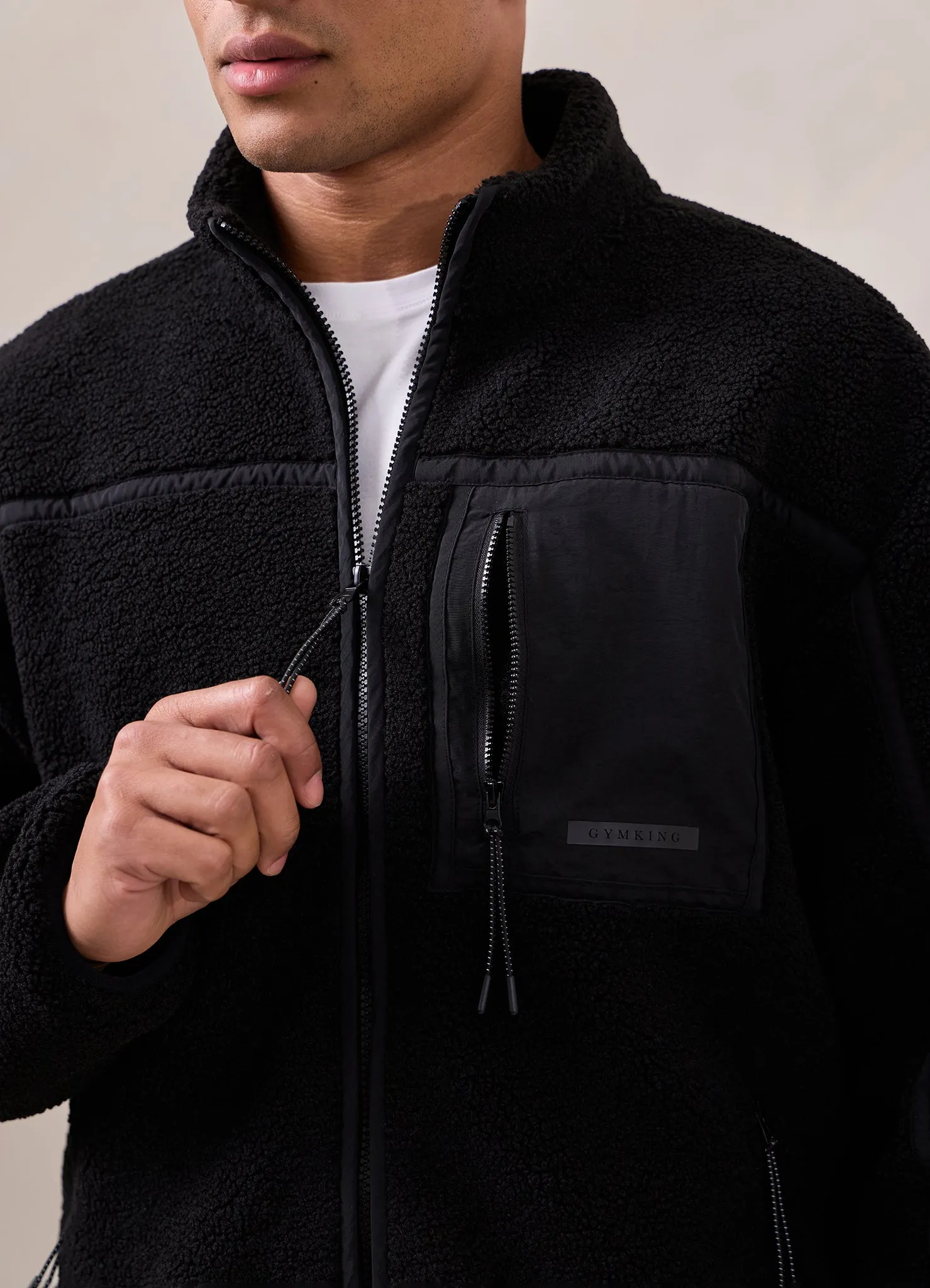 Gym King Borg Funnel Jacket - Black sold by The Gym King product image thumbnail 5