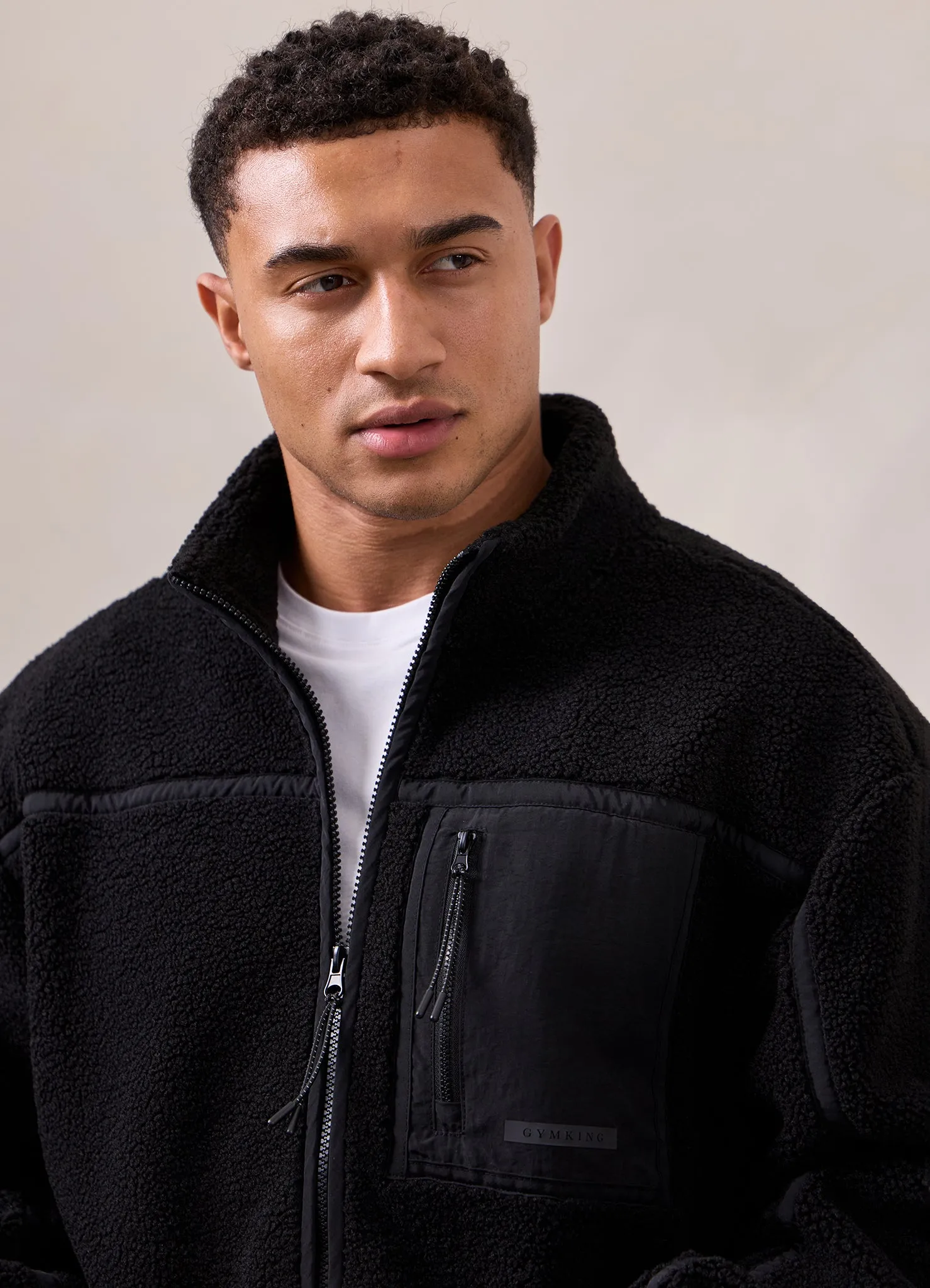 Gym King Borg Funnel Jacket - Black sold by The Gym King product image thumbnail 4