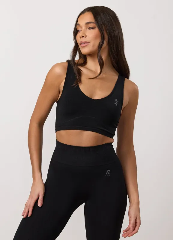 Gym King Poise Seamless Tank - Iridescent Black made by The Gym King