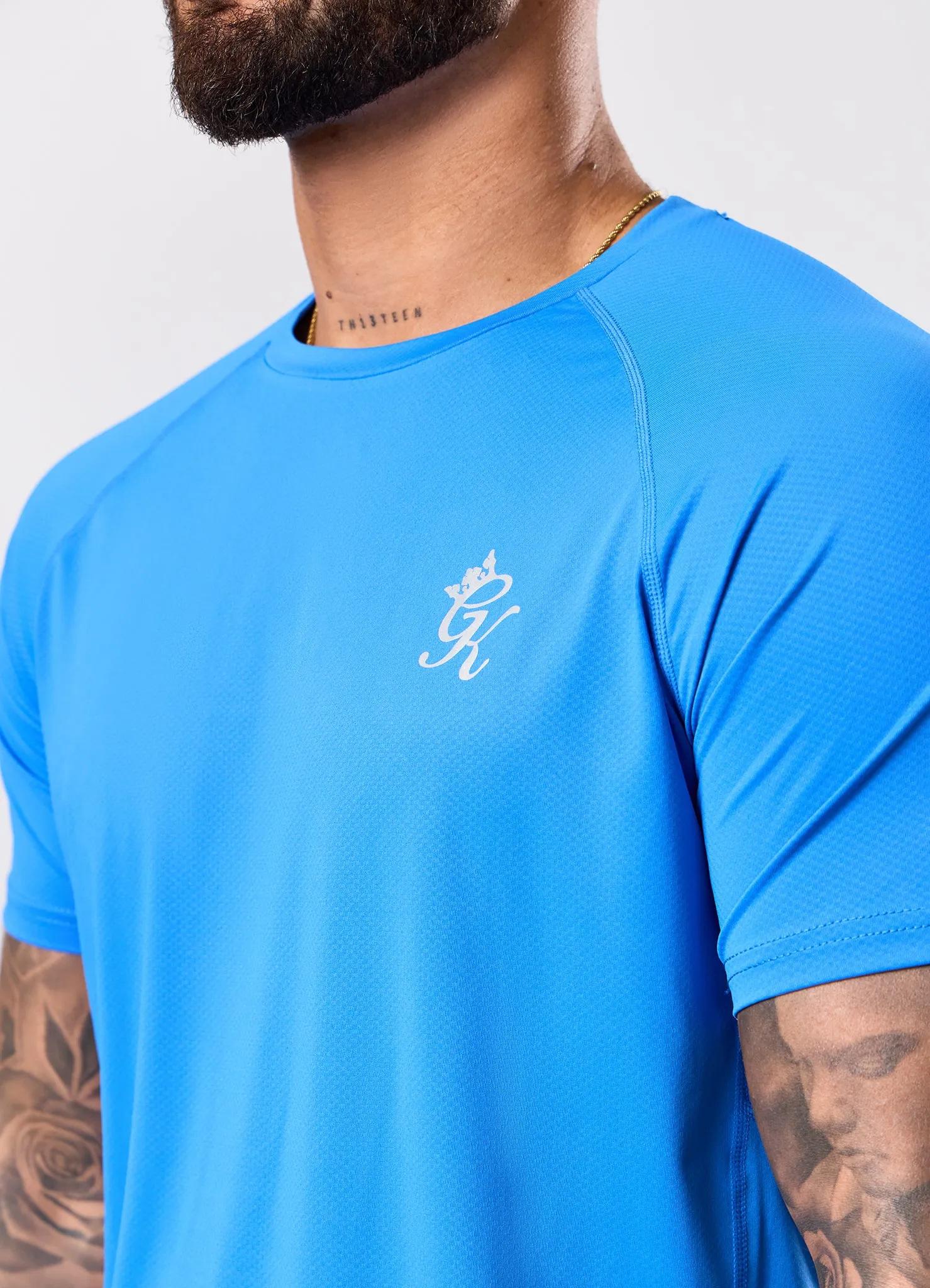 Gym King Energy Tee - Blue Surge sold by The Gym King product image thumbnail 4