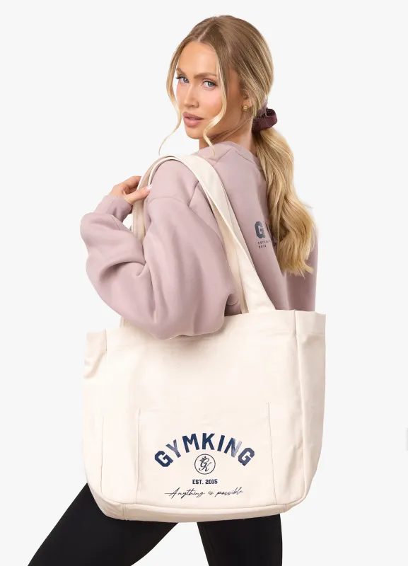 Gym King Harmony Vintage Tote Bag - Cream made by The Gym King