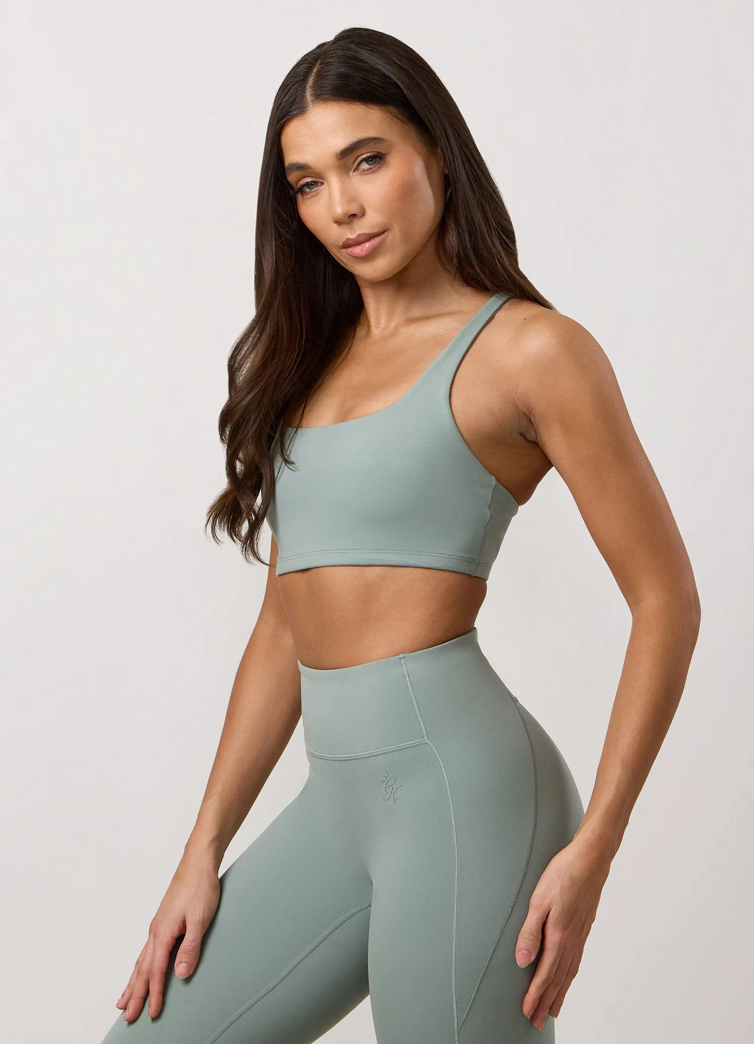 Gym King Peach Luxe Redefined Bra - Brushed Sage sold by The Gym King