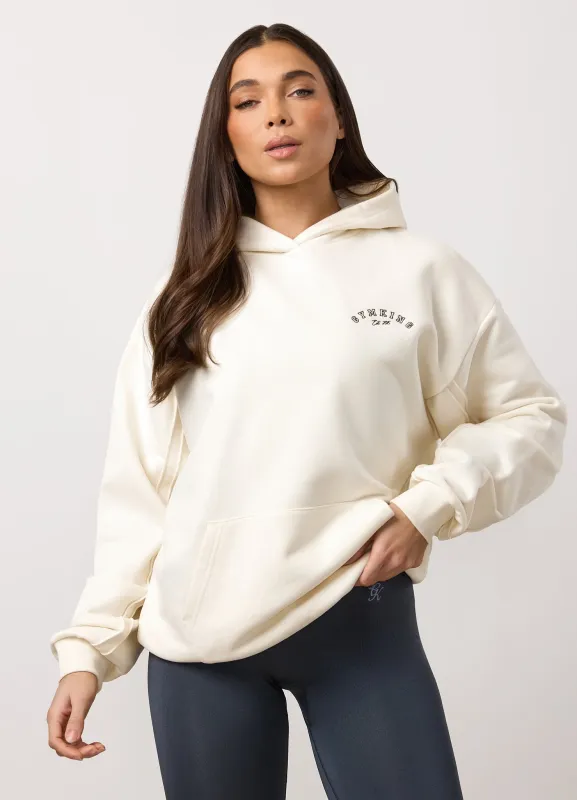 Gym King Replenish Peached Seam Hood - Marshmallow sold by The Gym King