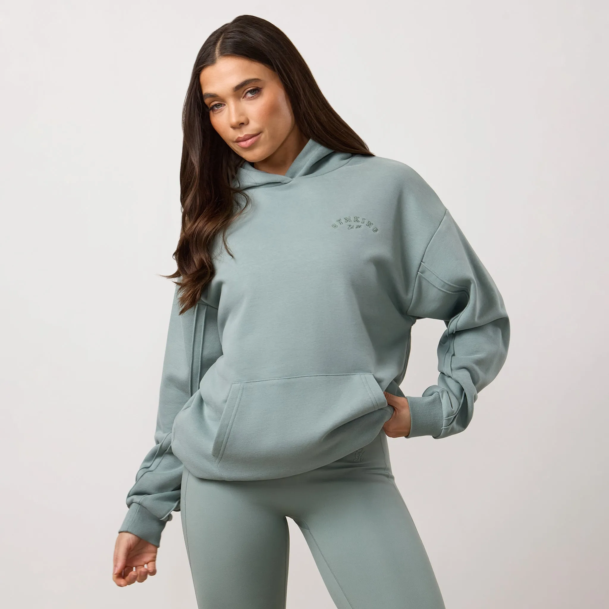 Gym King Replenish Peached Seam Hood - Brushed Sage sold by The Gym King product image thumbnail 2