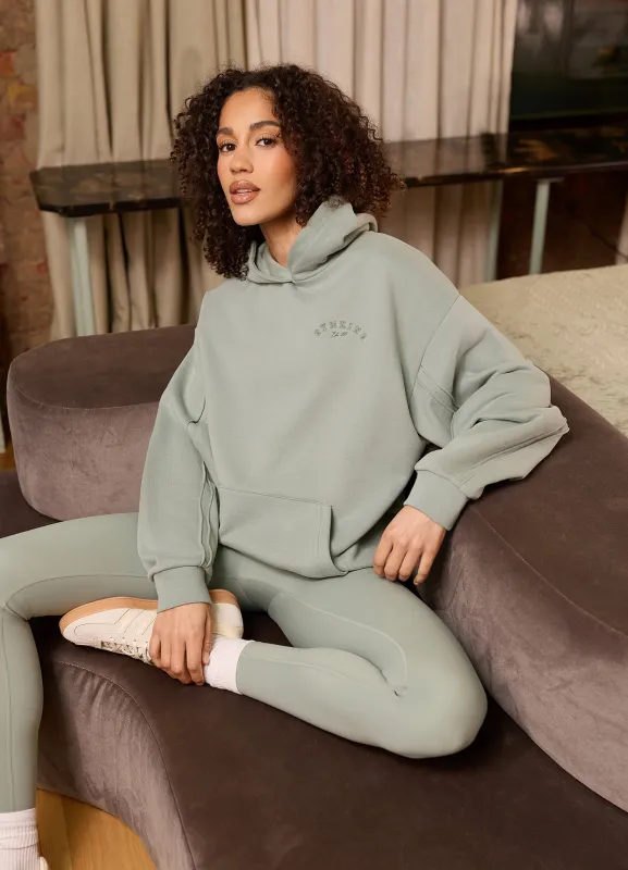 Gym King Replenish Peached Seam Hood - Brushed Sage sold by The Gym King