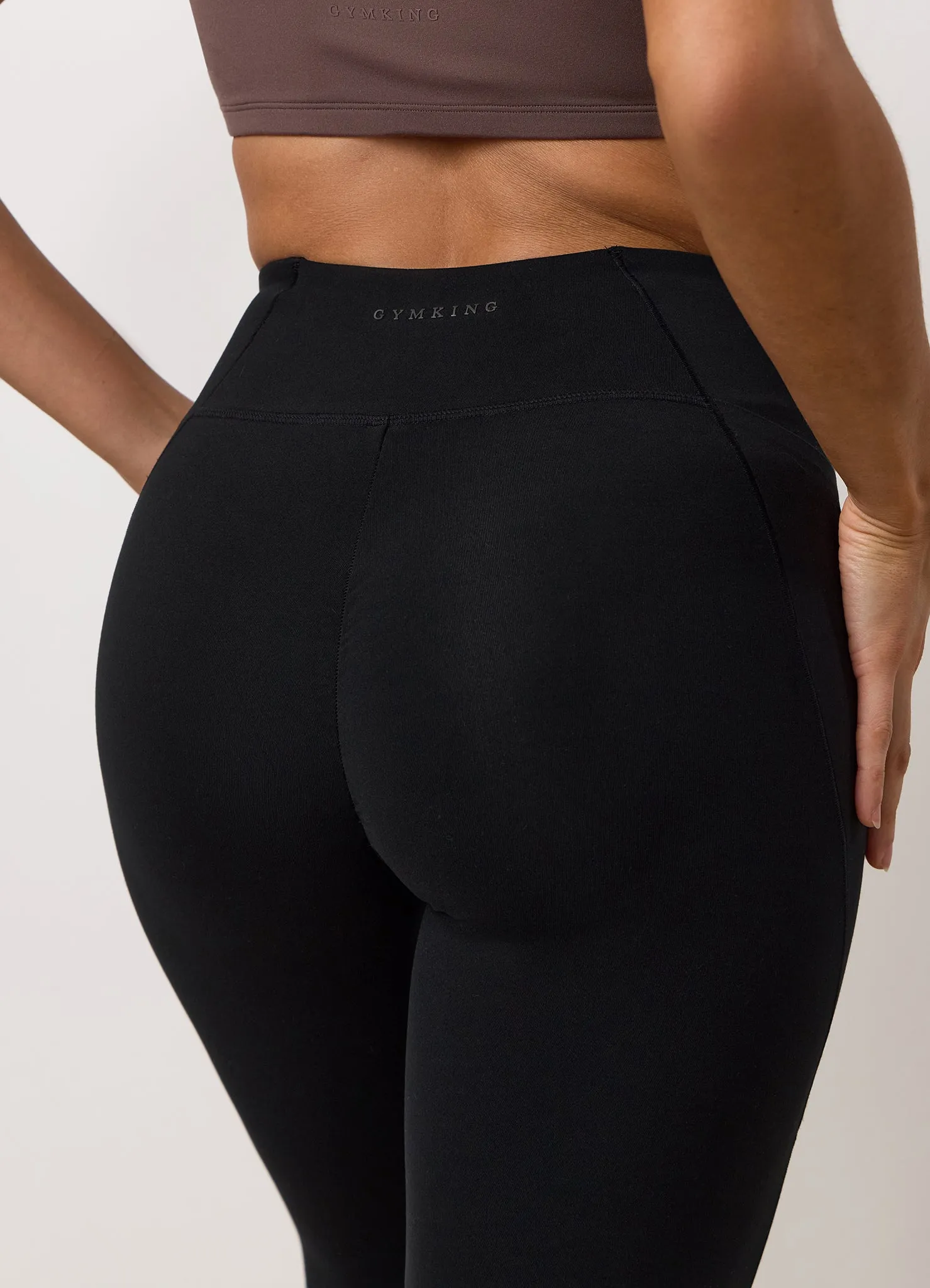 Gym King Peach Luxe Redefined Legging - Black sold by The Gym King product image thumbnail 5