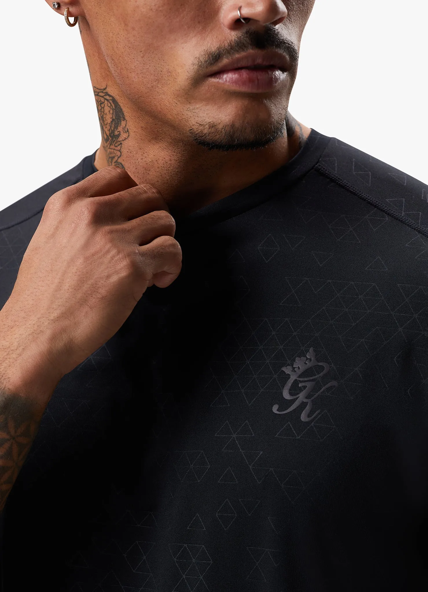 Gym King Debossed 2.0 Tee - Black sold by The Gym King product image thumbnail 4