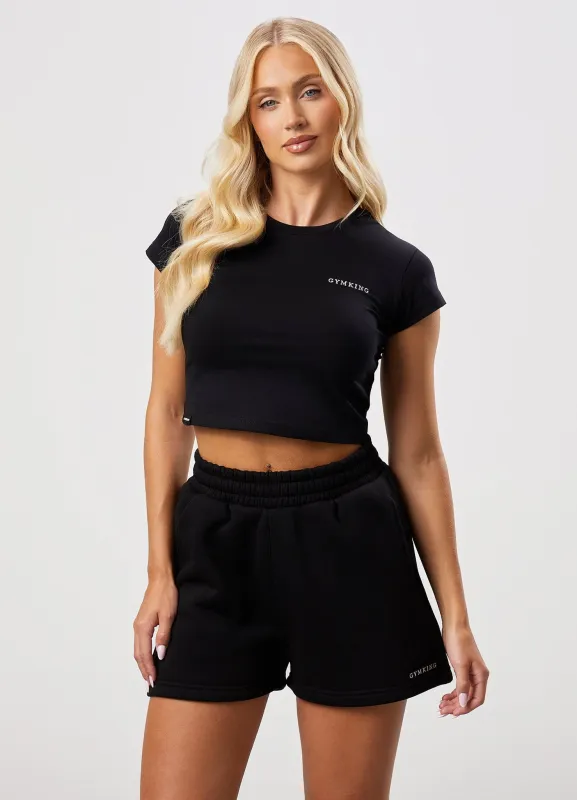 Gym King 365 Fitted Jersey Tee - Black made by The Gym King