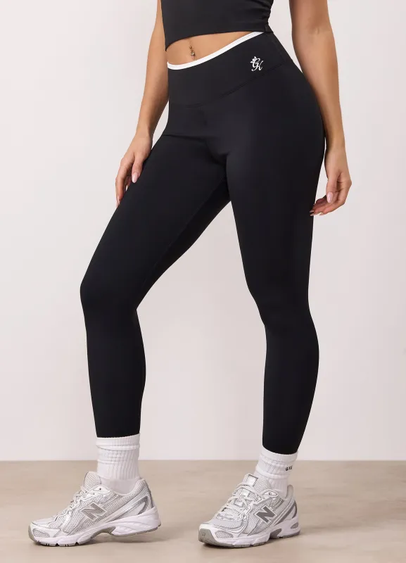 Gym King 365 Contrast Legging - Black made by The Gym King