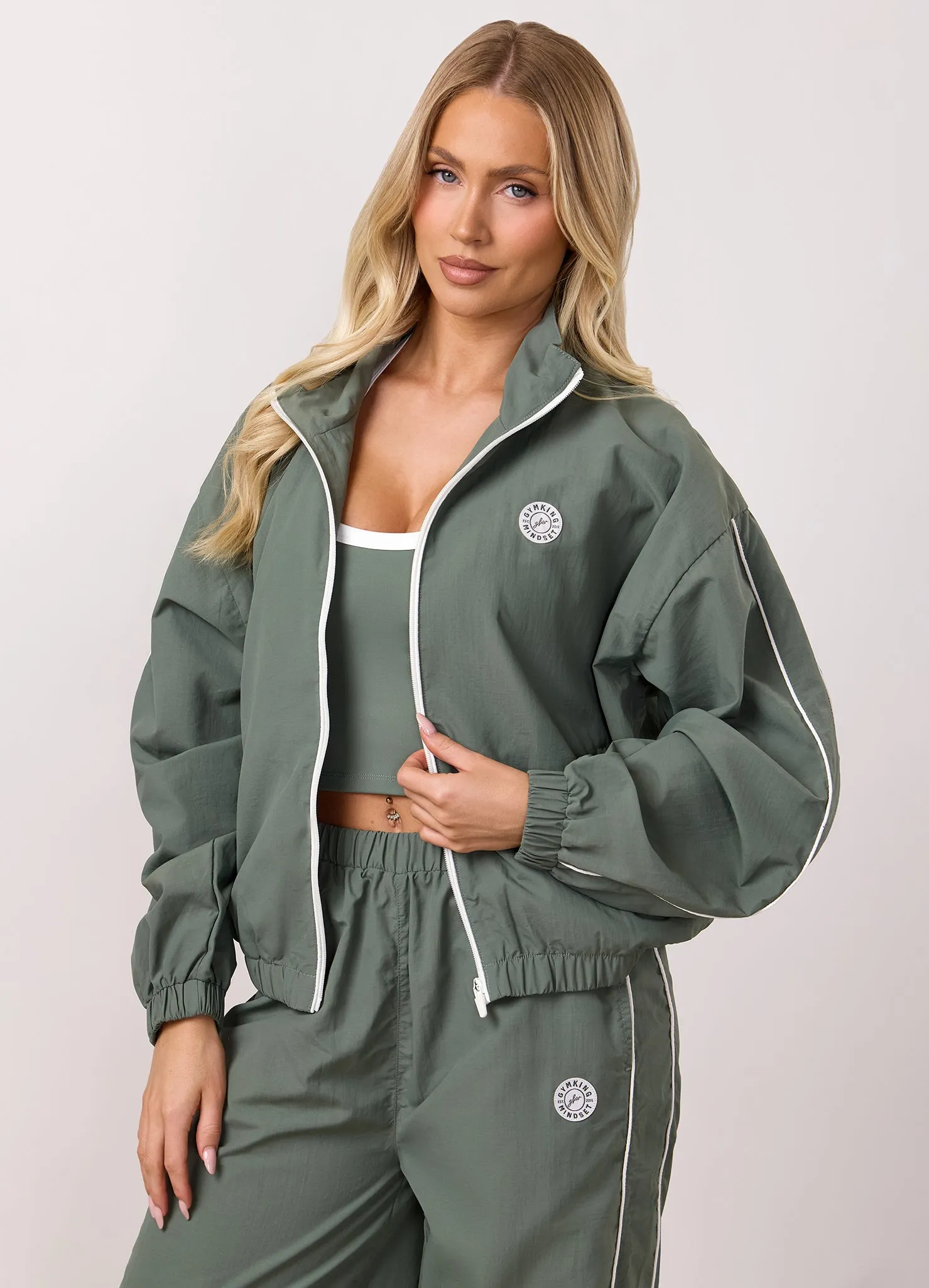 Gym King Composure Woven Jacket - Fern sold by The Gym King product image thumbnail 4