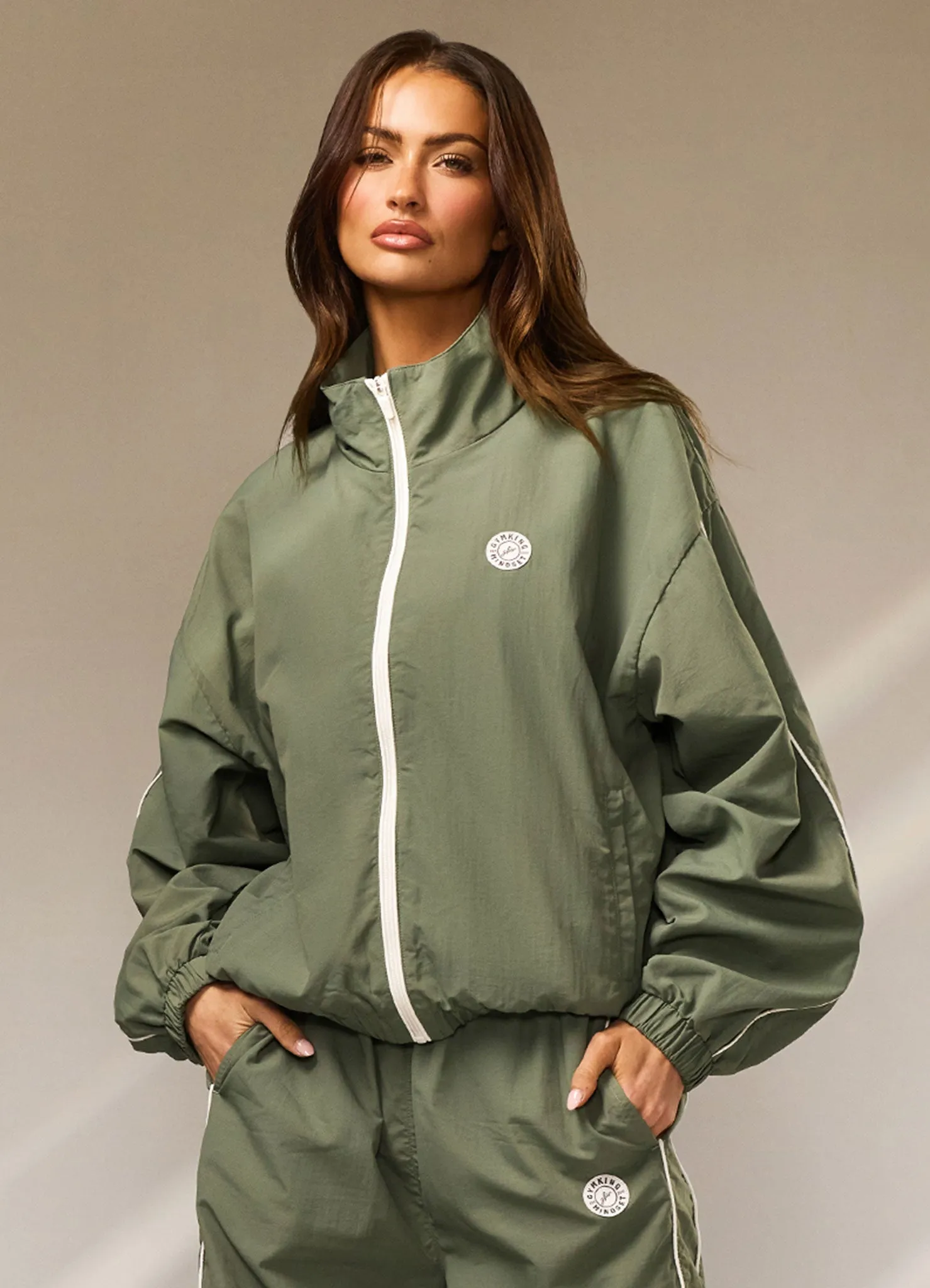 Gym King Composure Woven Jacket - Fern sold by The Gym King