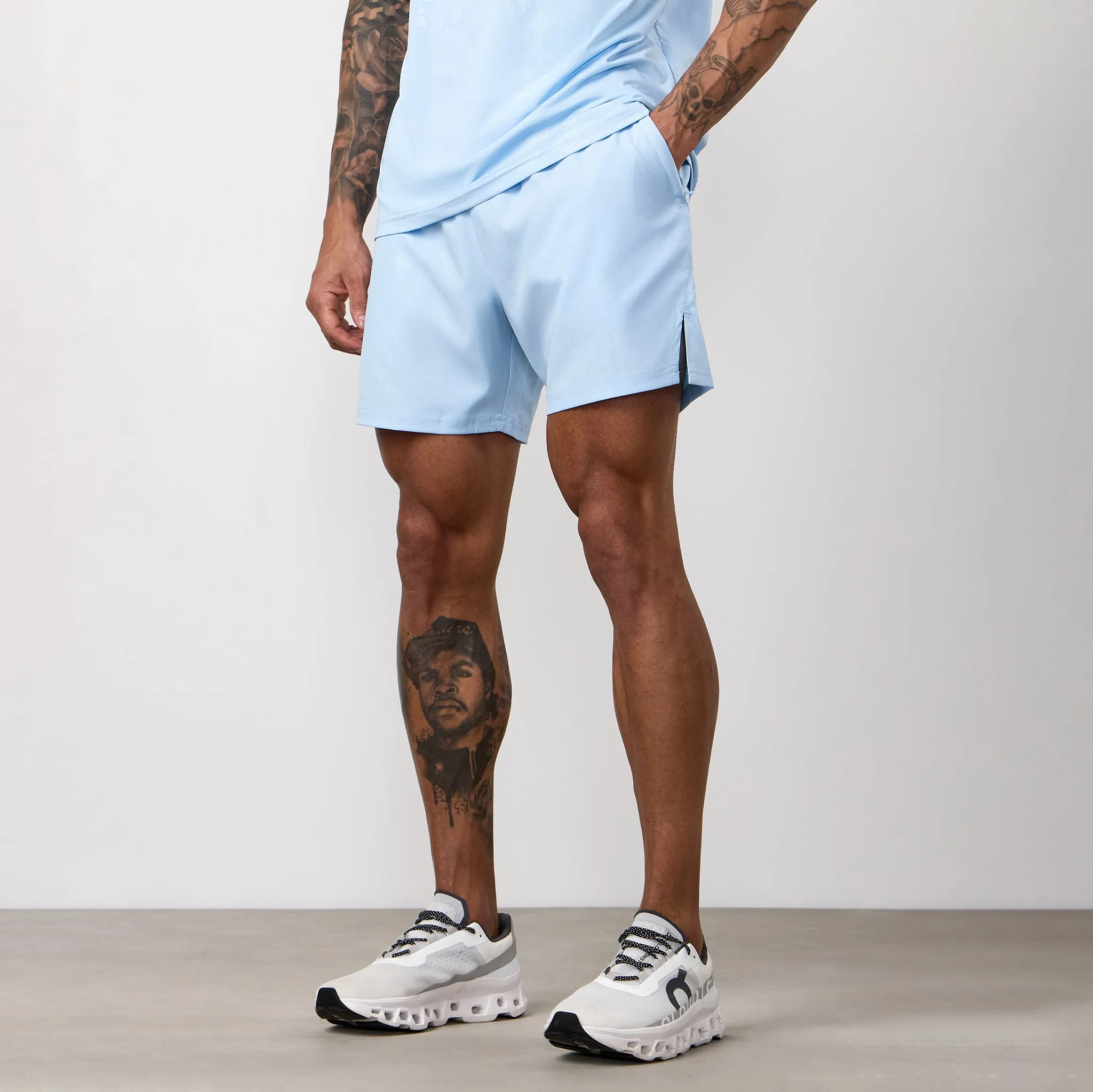 Gym King Debossed Camo Short - Blue Haze sold by The Gym King product image thumbnail 2