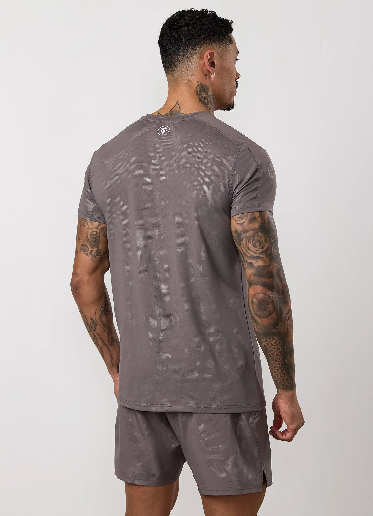 Gym King Debossed Camo Tee - Rustic Taupe sold by The Gym King product image thumbnail 3